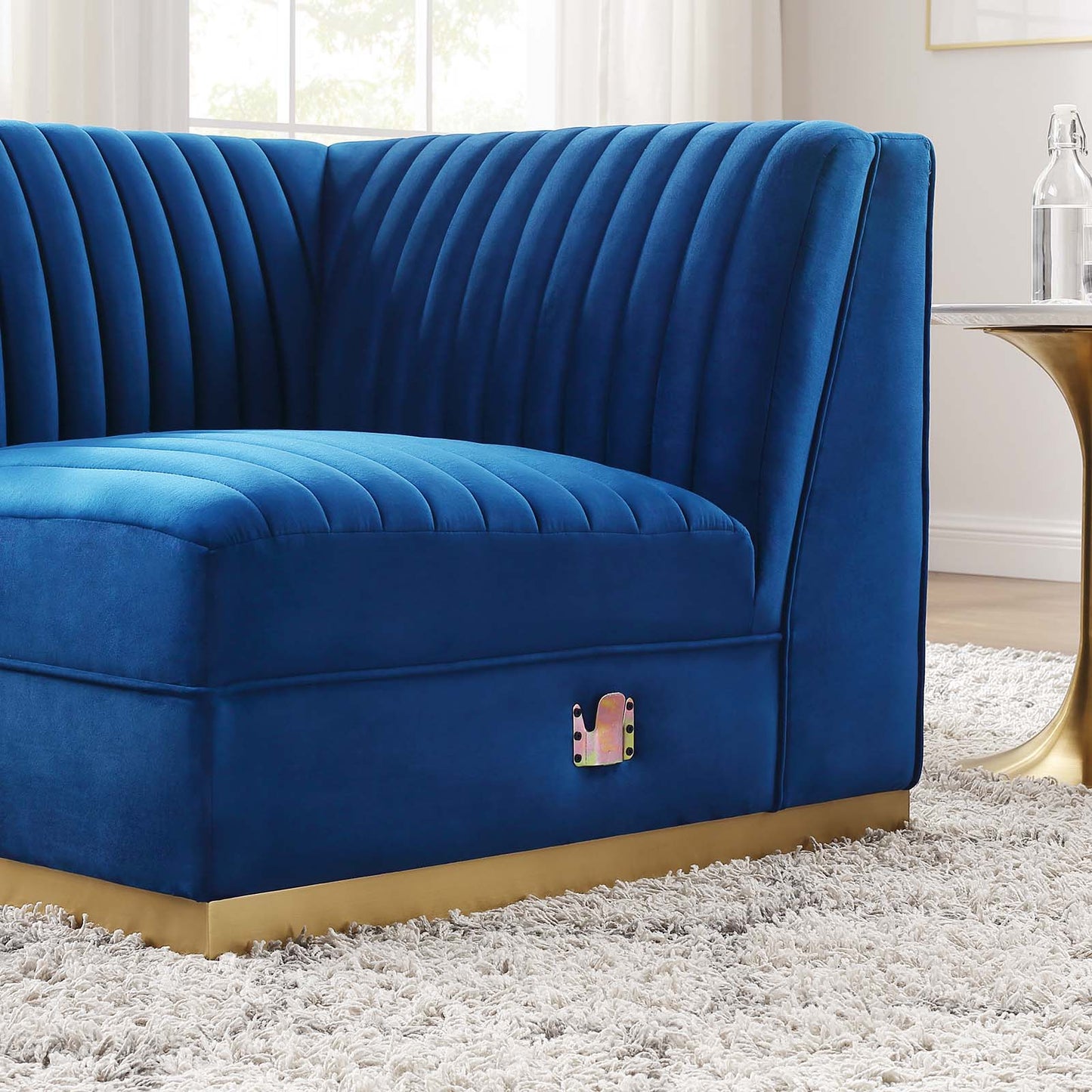 Sanguine Channel Tufted Performance Velvet Modular Sectional Sofa Right Corner Chair By Modway - EEI-6035 | Sectional | Modishstore - 23