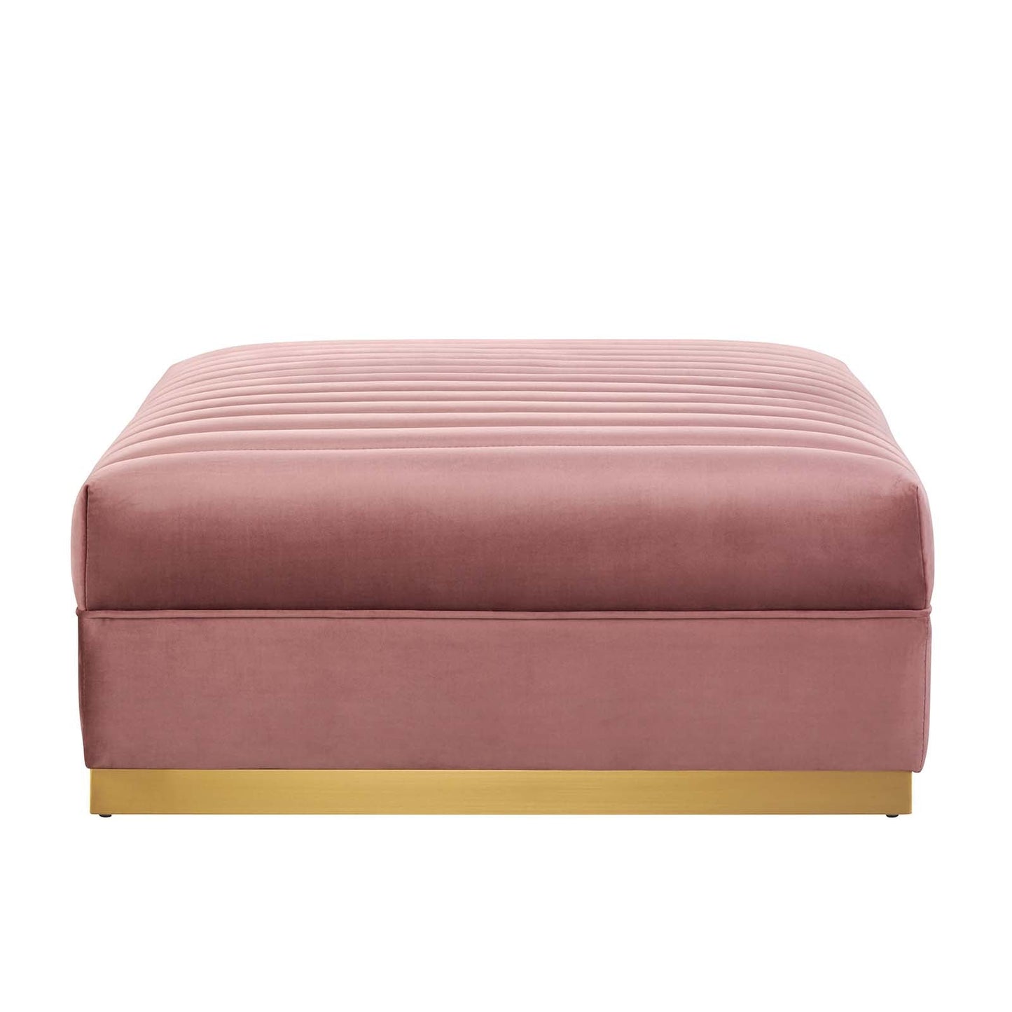 Sanguine Channel Tufted Performance Velvet Modular Sectional Sofa Ottoman By Modway - EEI-6036 | Ottomans | Modishstore - 3