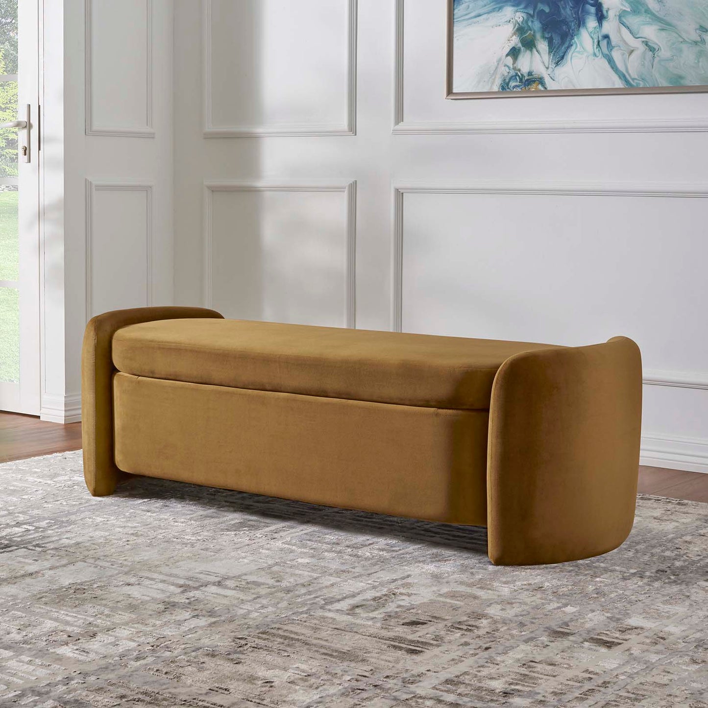 Nebula Upholstered Performance Velvet Bench By Modway - EEI-6054 | Benches | Modishstore