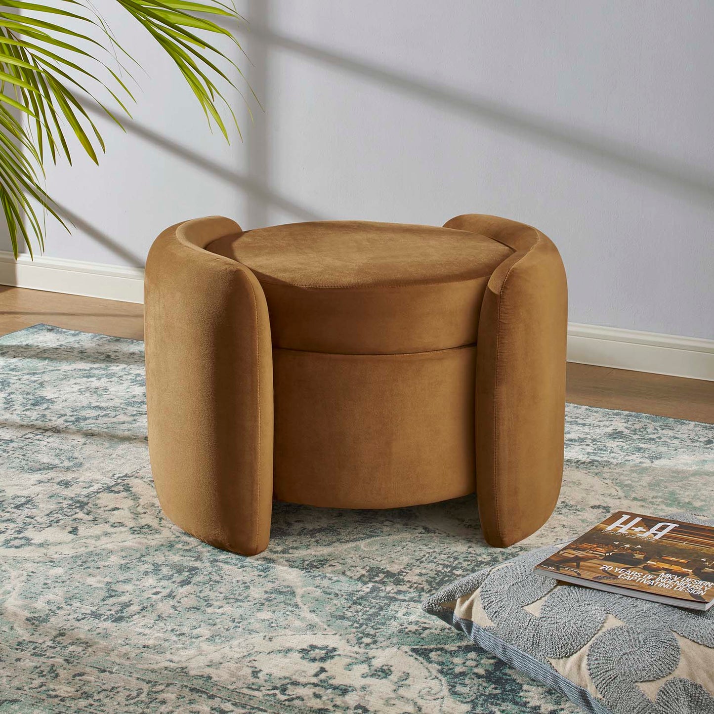 Nebula Upholstered Performance Velvet Ottoman By Modway - EEI-6055 | Ottomans | Modishstore