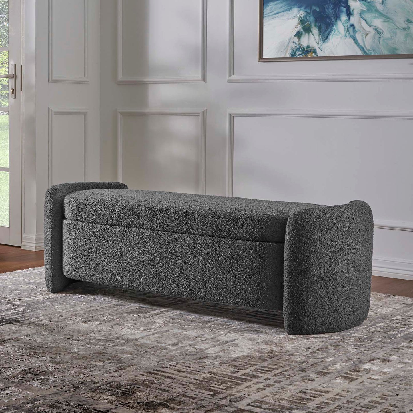 Nebula Boucle Upholstered Bench By Modway - EEI-6056 | Benches | Modishstore