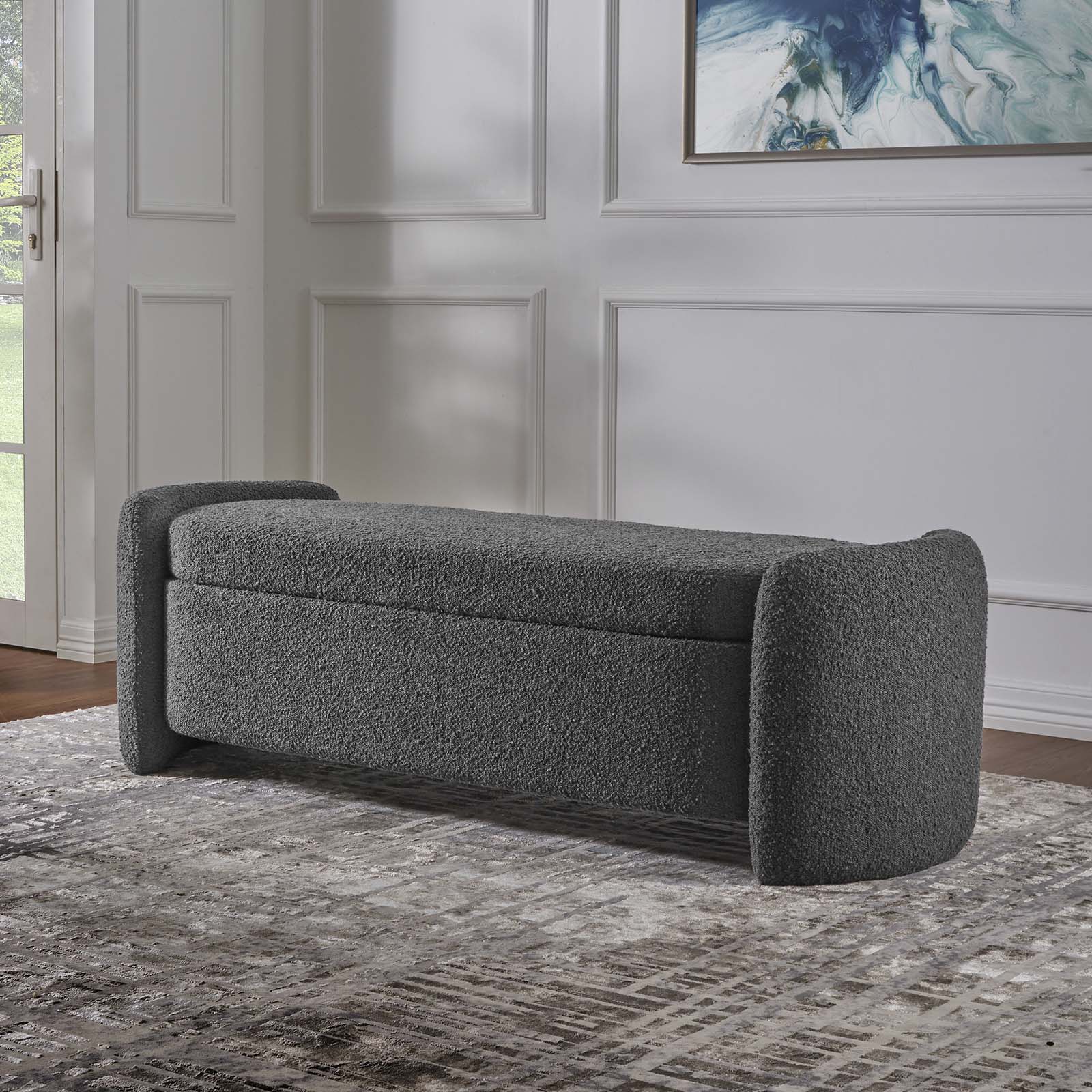 Nebula Boucle Upholstered Bench By Modway - EEI-6056 | Benches | Modishstore