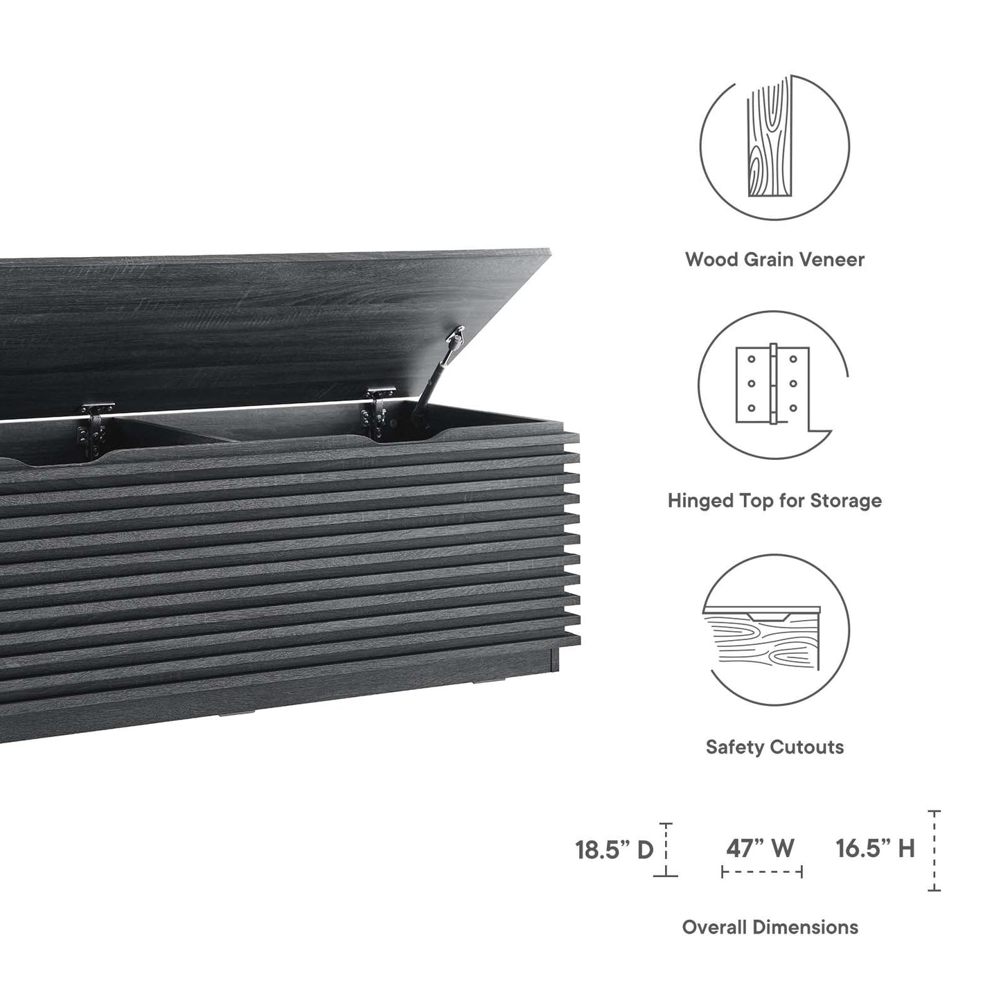 Render Storage Bench By Modway - EEI-6057 | Benches | Modishstore - 6