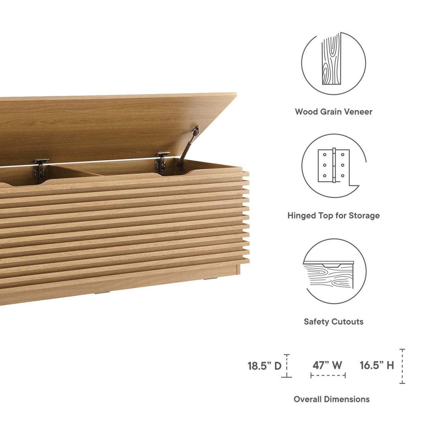 Render Storage Bench By Modway - EEI-6057 | Benches | Modishstore - 14