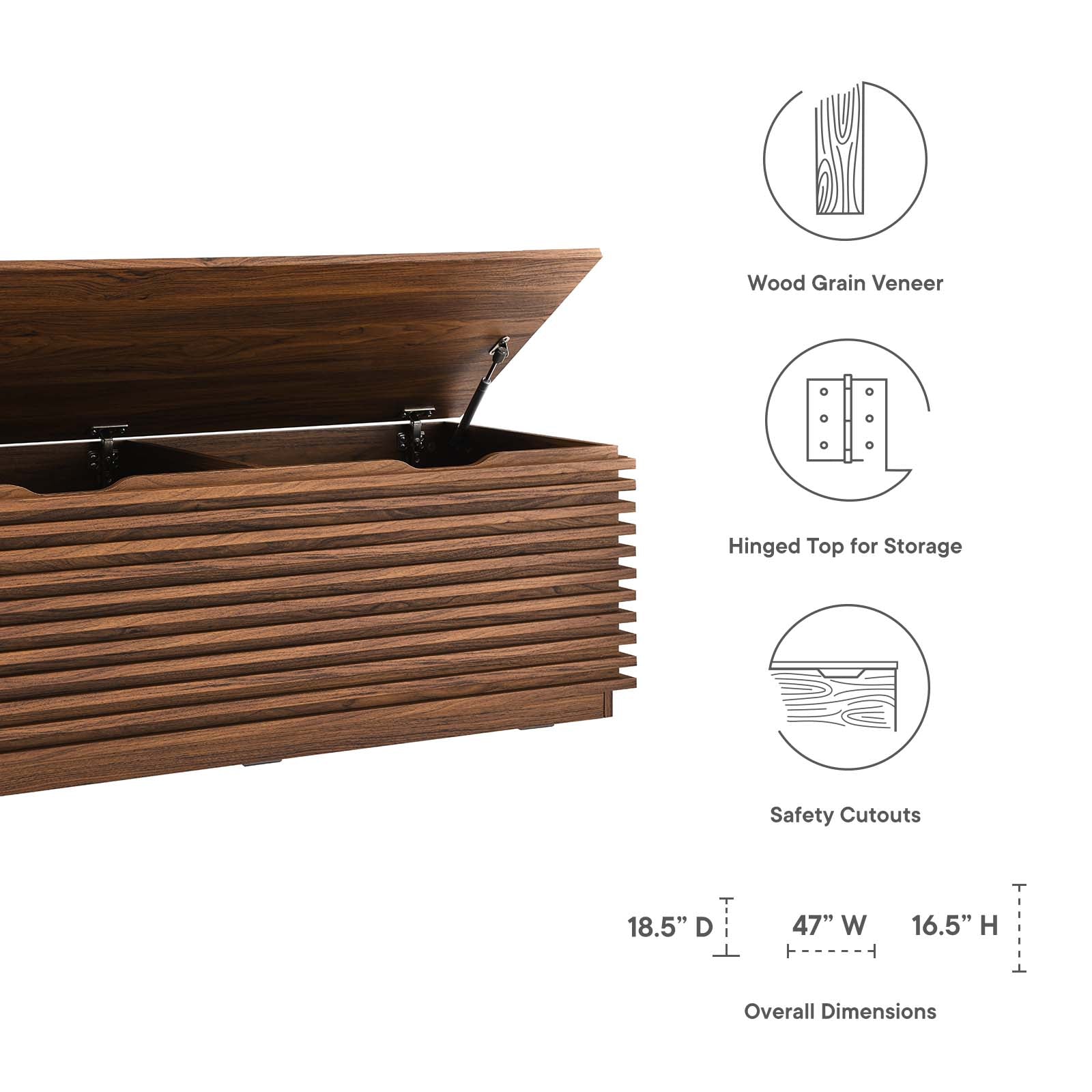 Render Storage Bench By Modway - EEI-6057 | Benches | Modishstore - 22