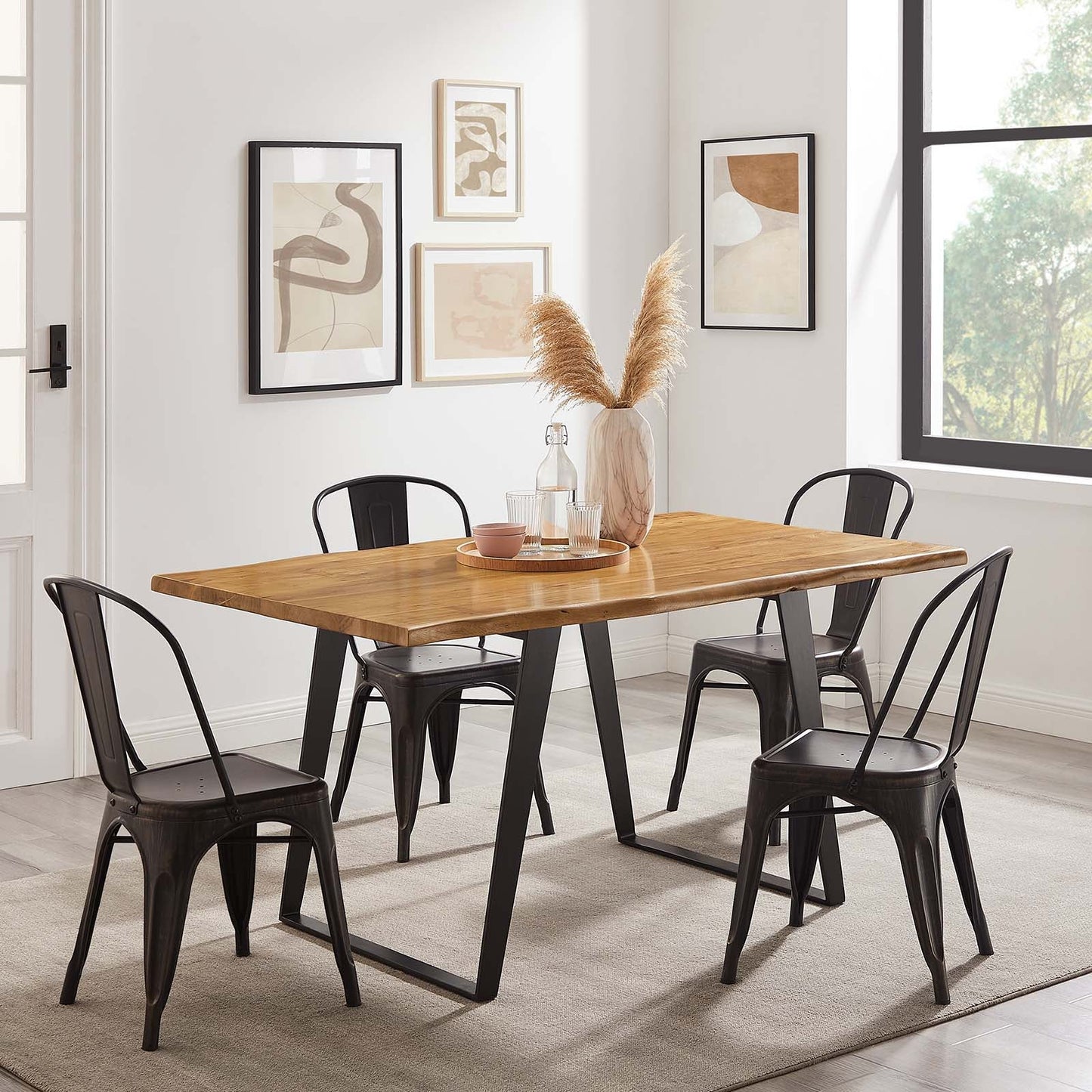 Astound 60" Live Edge Acacia Wood Dining Table By Modway - EEI-6067