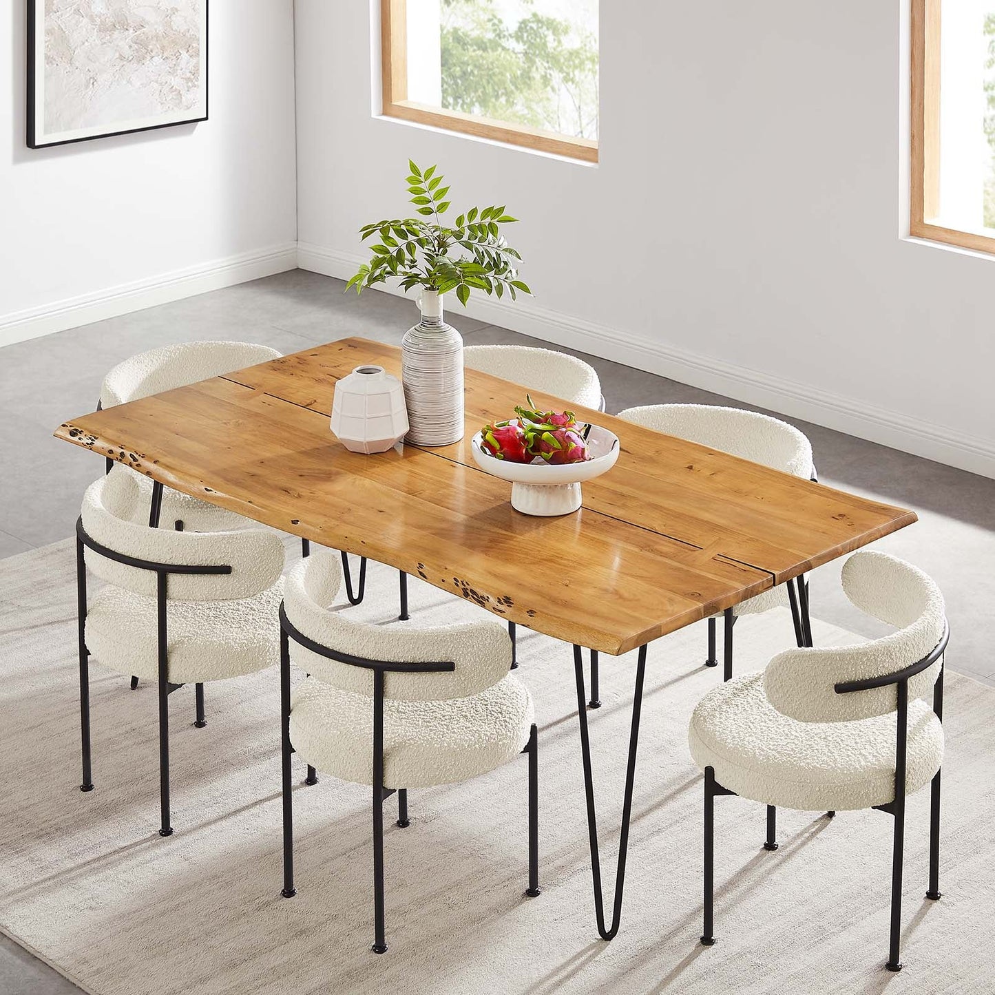 Ardor 74" Live Edge Acacia Wood Dining Table By Modway - EEI-6070