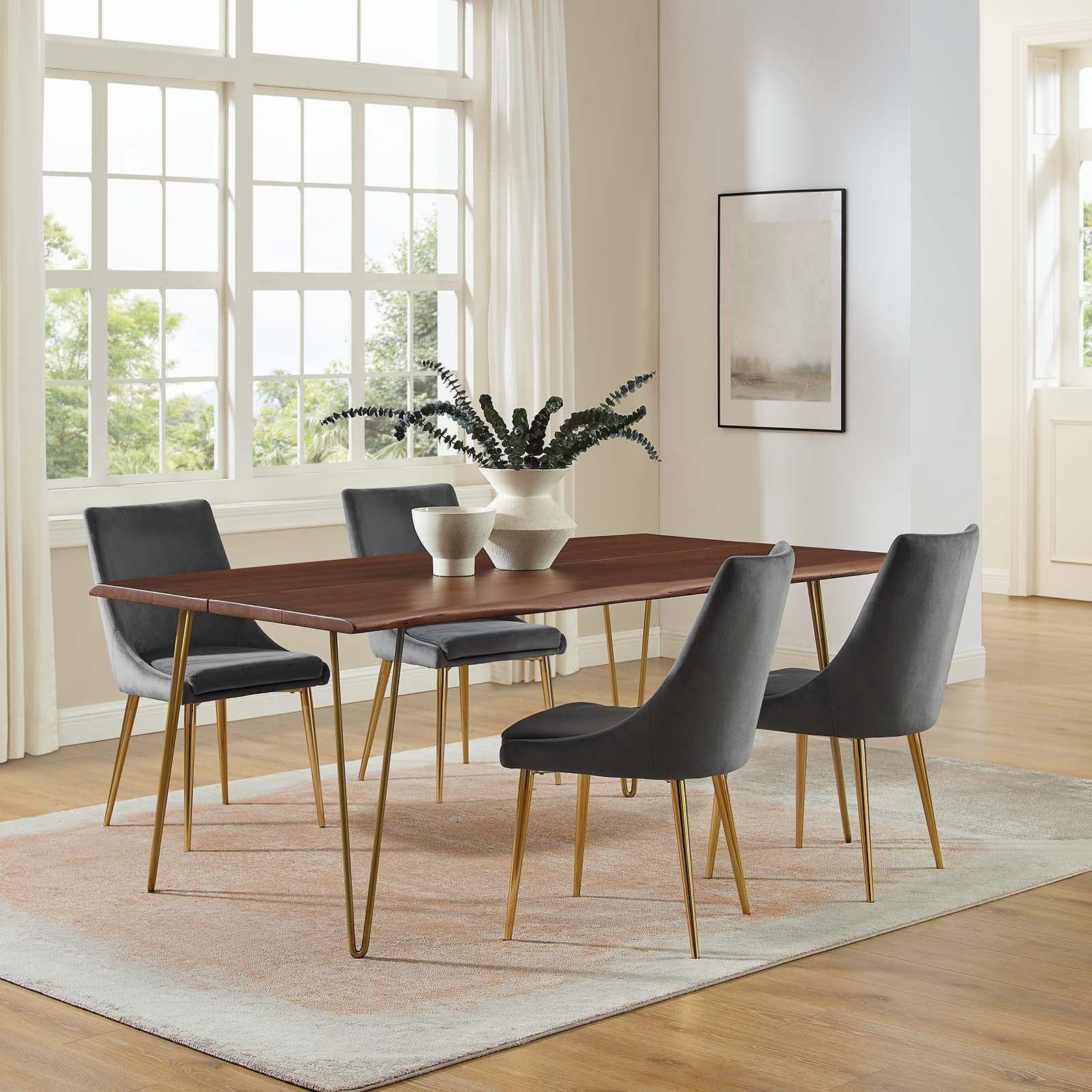 Ardor 74" Live Edge Acacia Wood Dining Table By Modway - EEI-6070 | Dining Tables - 11