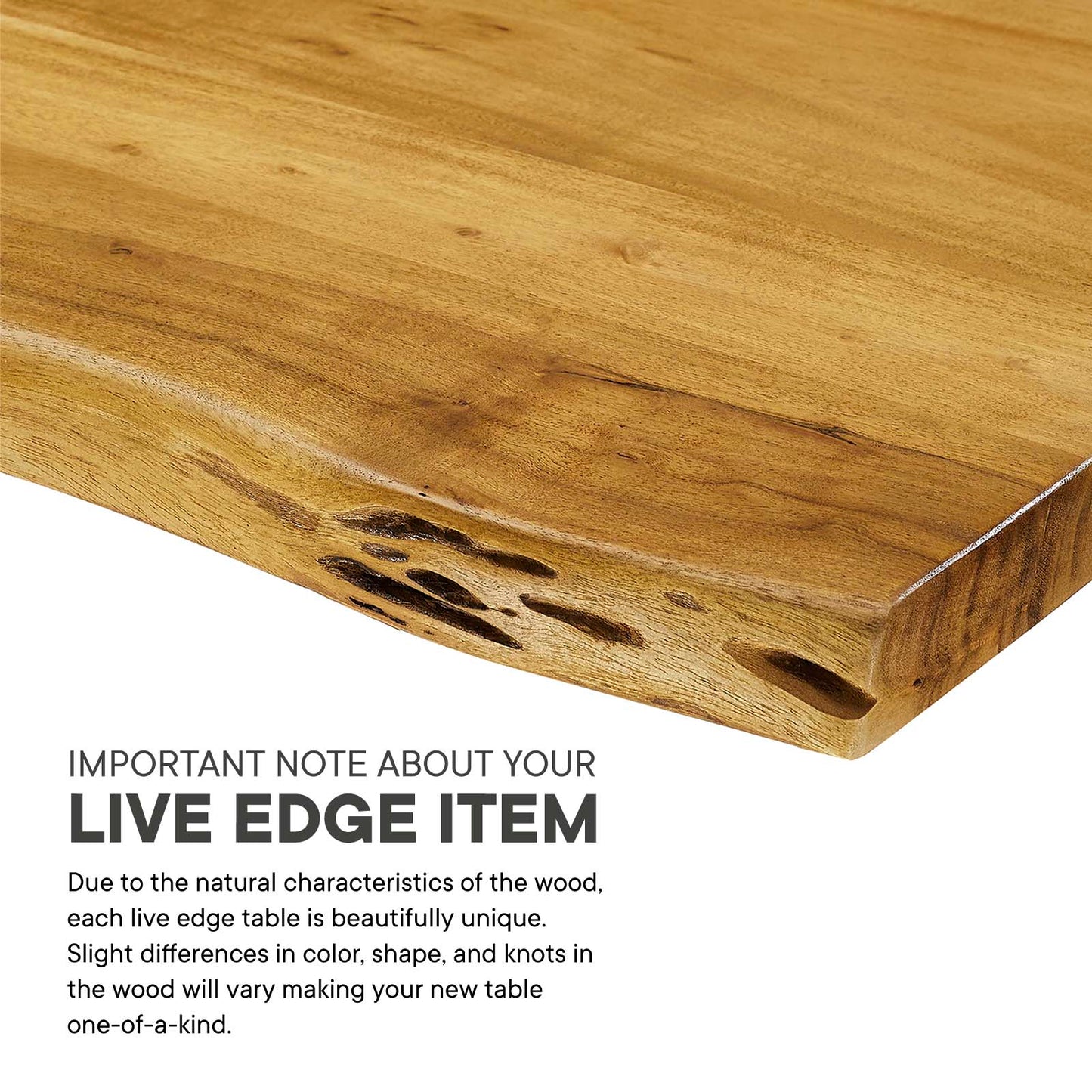 Ardor 96" Live Edge Acacia Wood Dining Table By Modway - EEI-6072