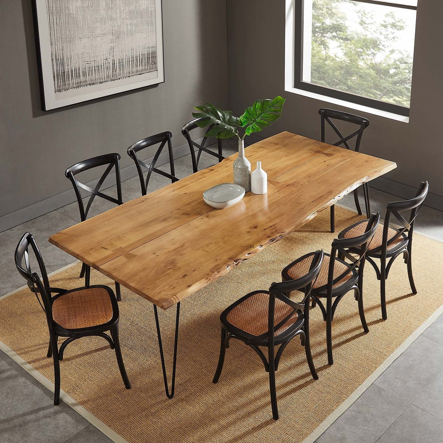 Ardor 96" Live Edge Acacia Wood Dining Table By Modway - EEI-6072