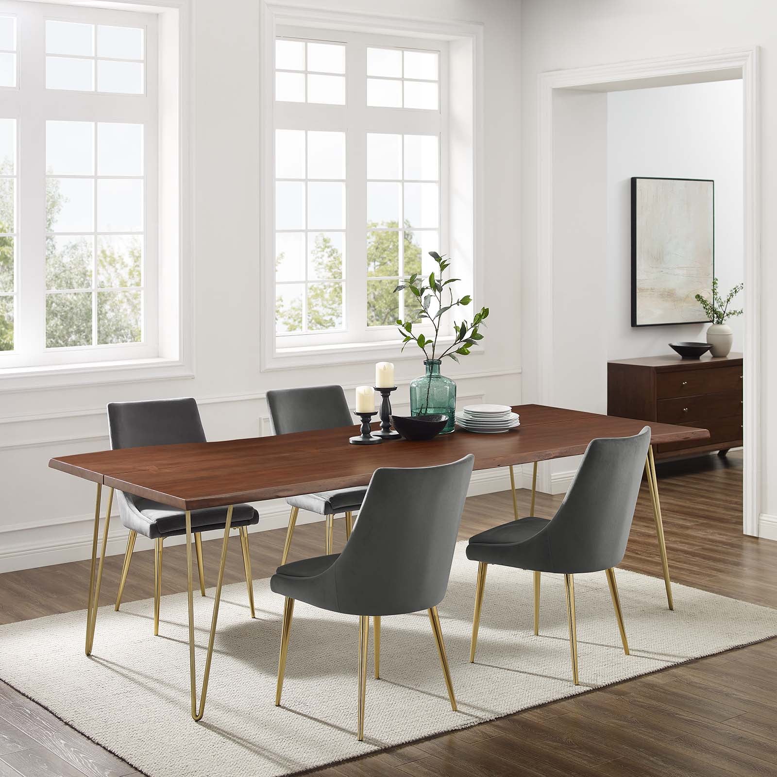 Ardor 96" Live Edge Acacia Wood Dining Table By Modway - EEI-6072 | Dining Tables - 12