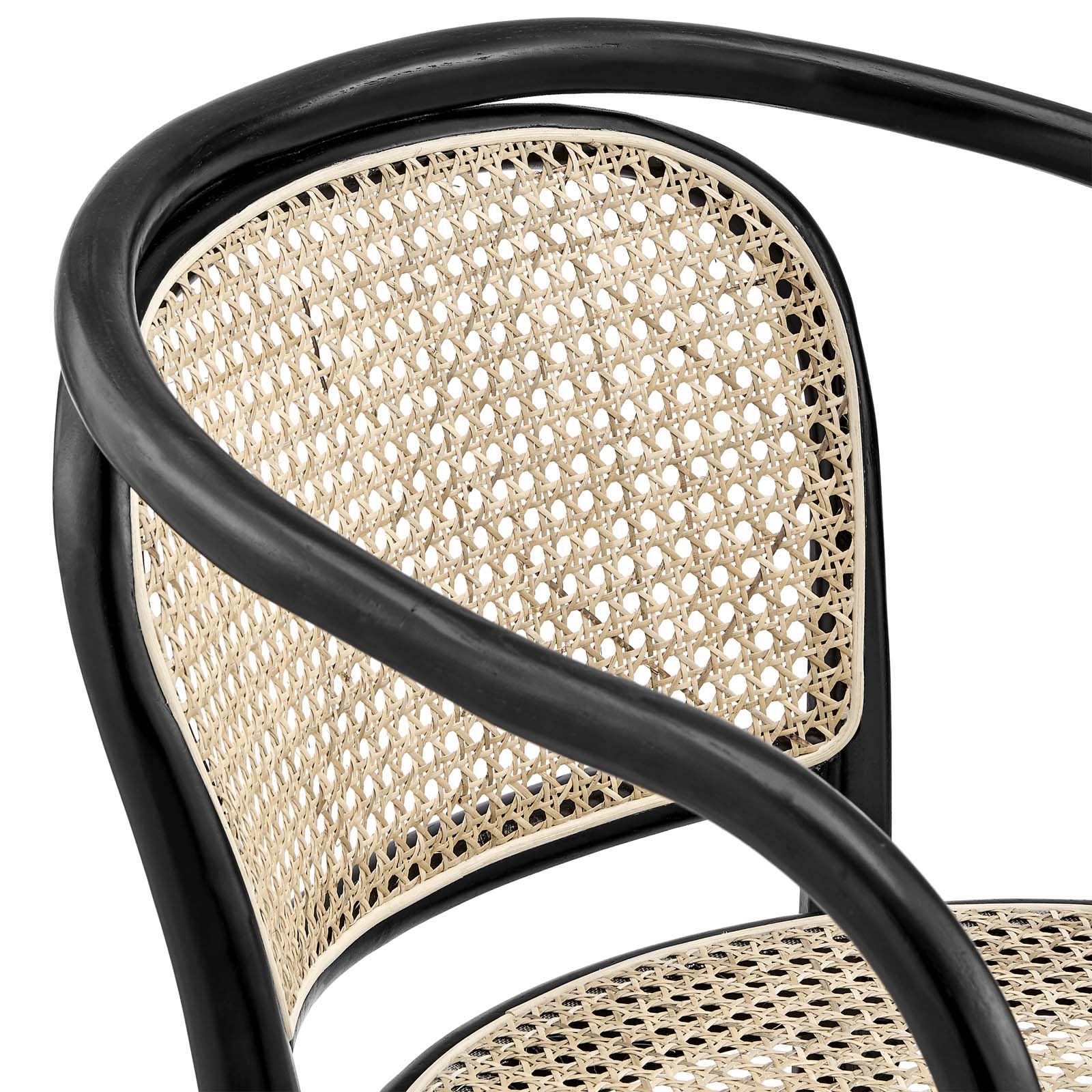 Oliana Wood Dining Armchair Set Of 2 By Modway - EEI-6079-BLK | Dining Chairs |  Modishstore - 7