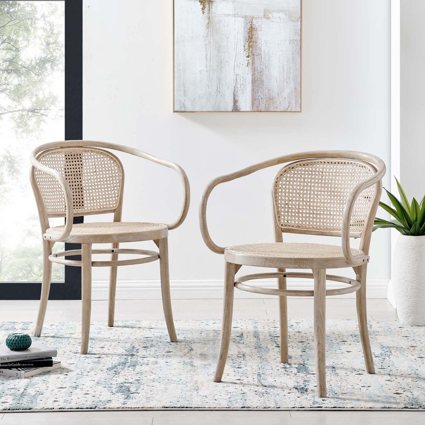 Oliana Wood Dining Armchair Set Of 2 By Modway - EEI-6079-BLK | Dining Chairs |  Modishstore - 11