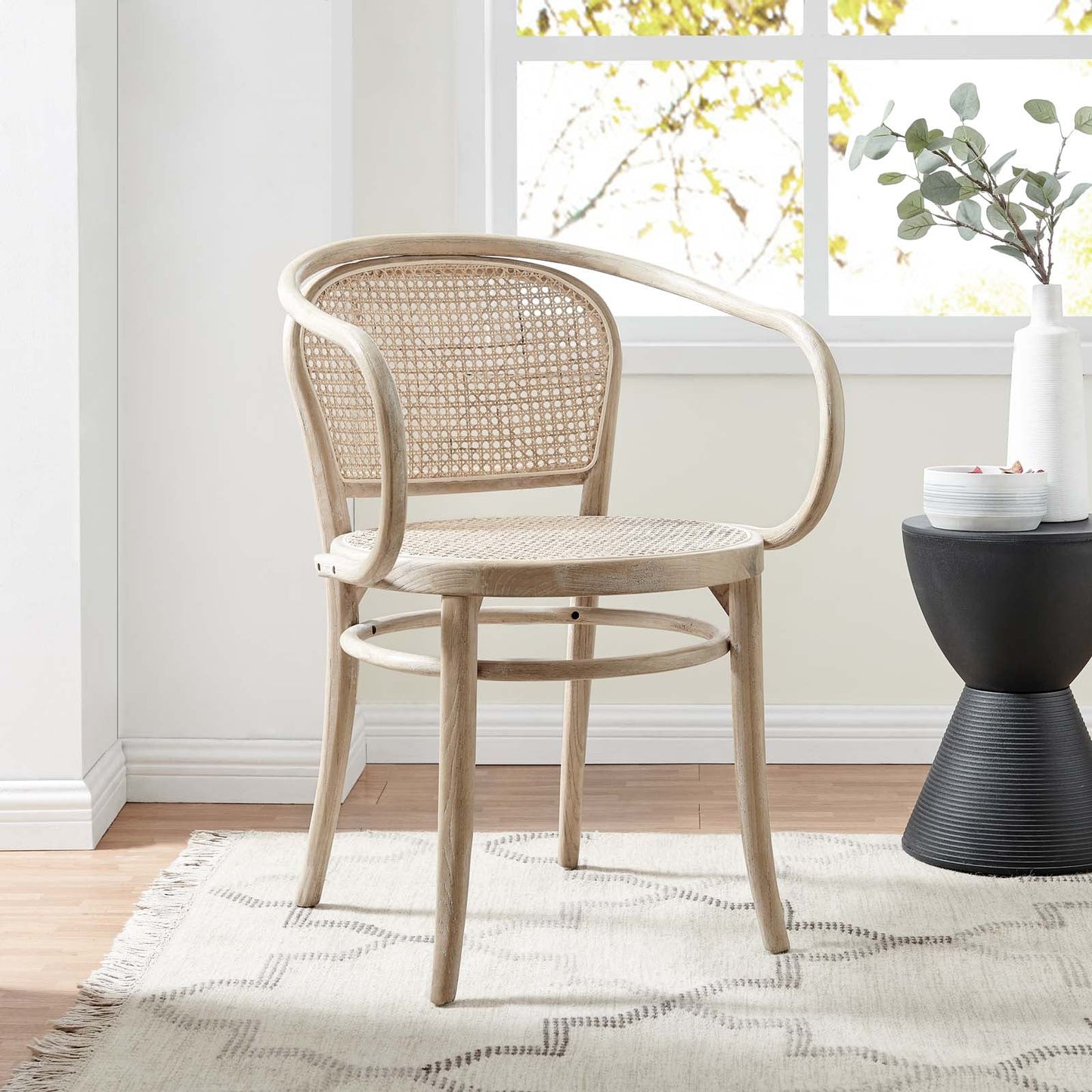 Oliana Wood Dining Armchair Set Of 2 By Modway - EEI-6079-BLK | Dining Chairs |  Modishstore - 17