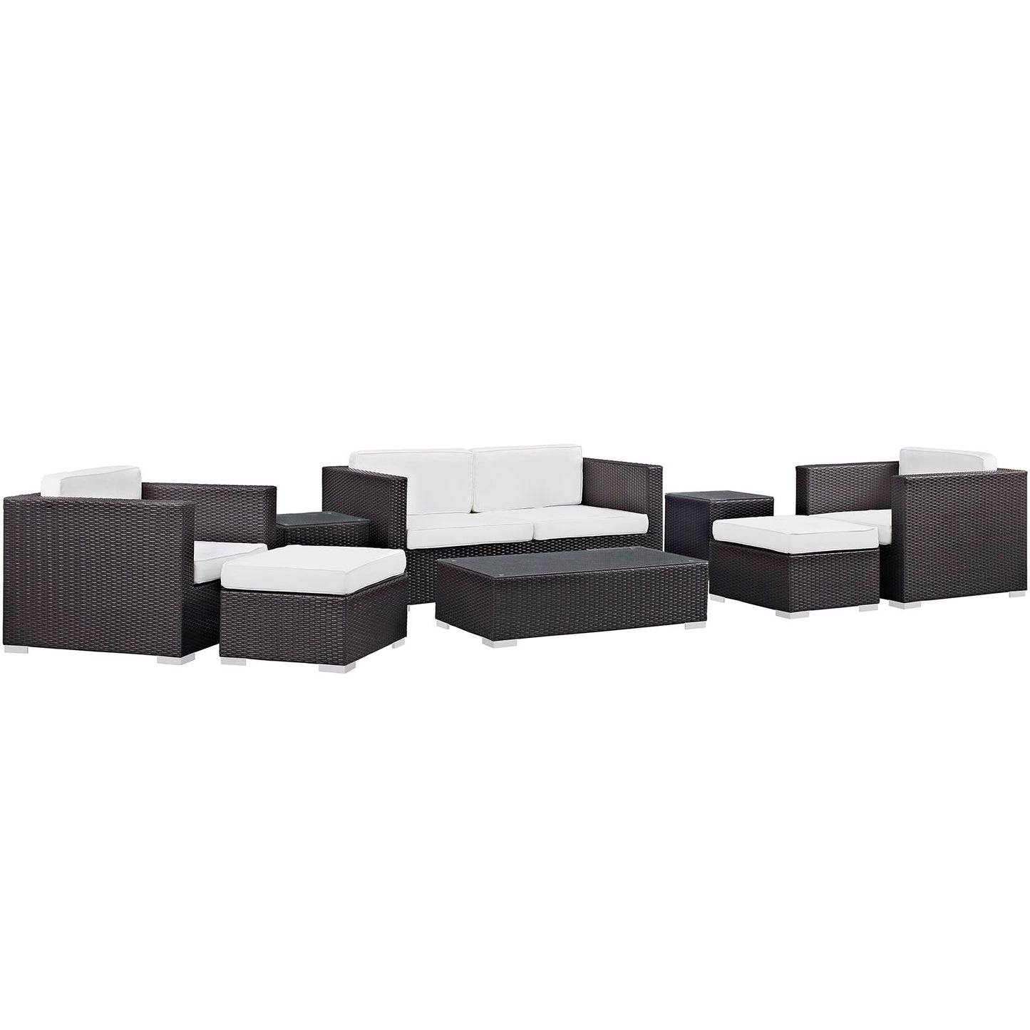 Modway Venice 8 Piece Outdoor Patio Sofa Set | Outdoor Sofas, Loveseats & Sectionals | Modishstore-27