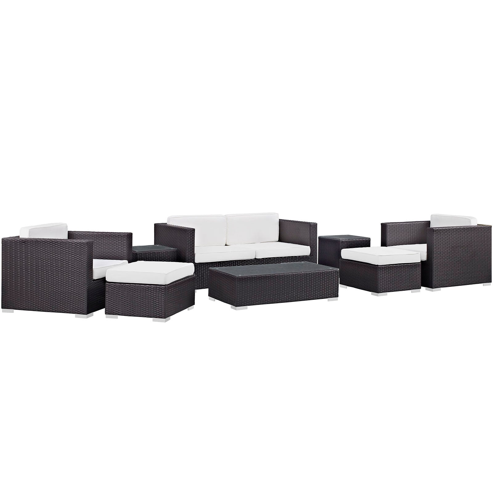 Modway Venice 8 Piece Outdoor Patio Sofa Set | Outdoor Sofas, Loveseats & Sectionals | Modishstore-27