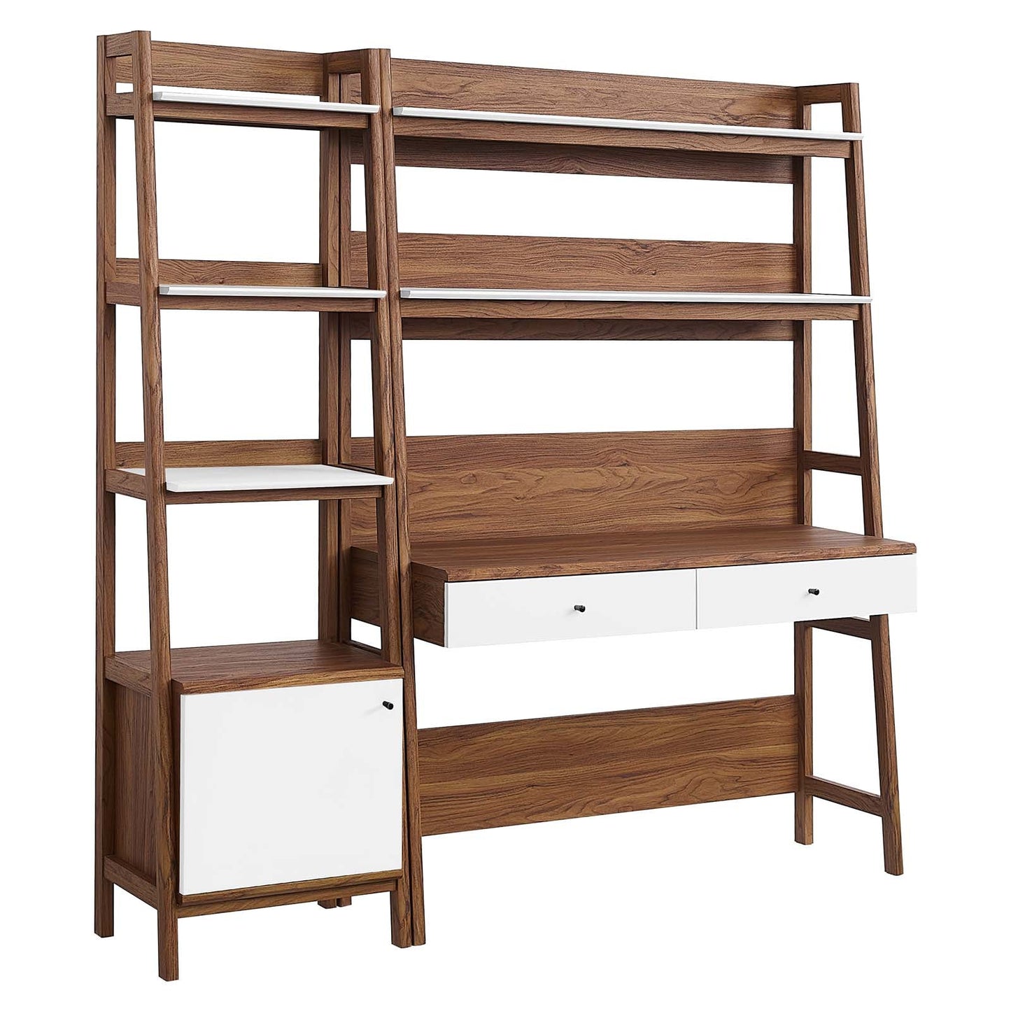 Bixby 2-Piece Wood Office Desk and Bookshelf By Modway - EEI-6111 | Bookcases - 11