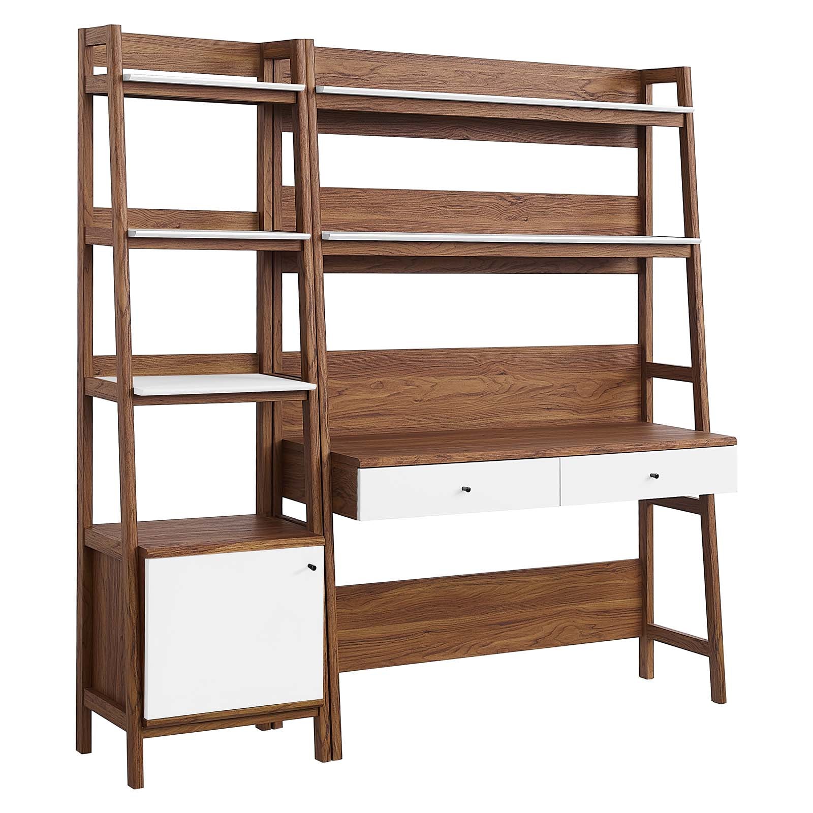 Bixby 2-Piece Wood Office Desk and Bookshelf By Modway - EEI-6111 | Bookcases - 11