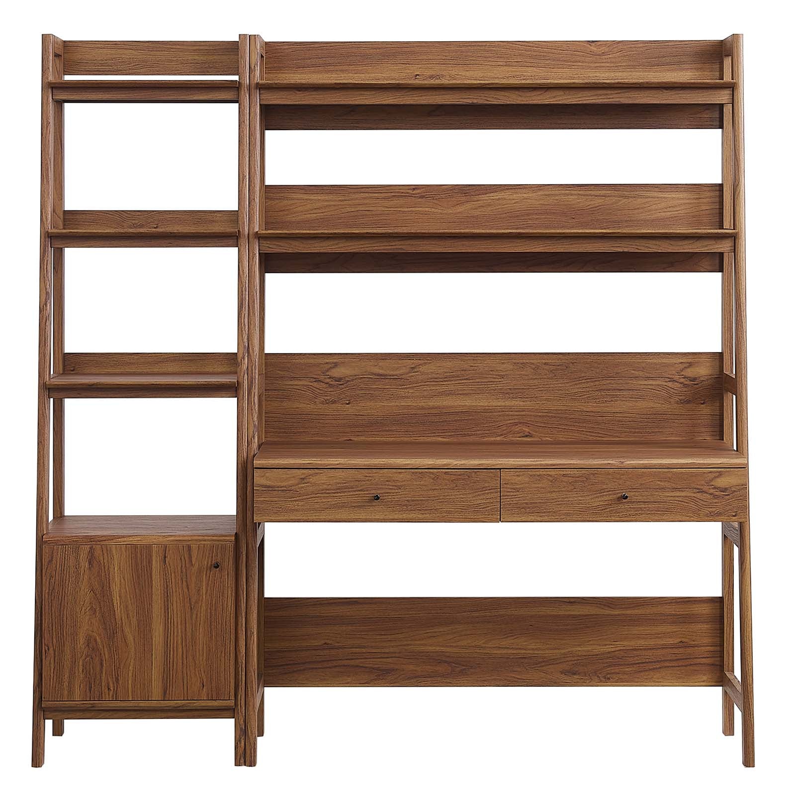 Bixby 2-Piece Wood Office Desk and Bookshelf By Modway - EEI-6111 | Bookcases - 7