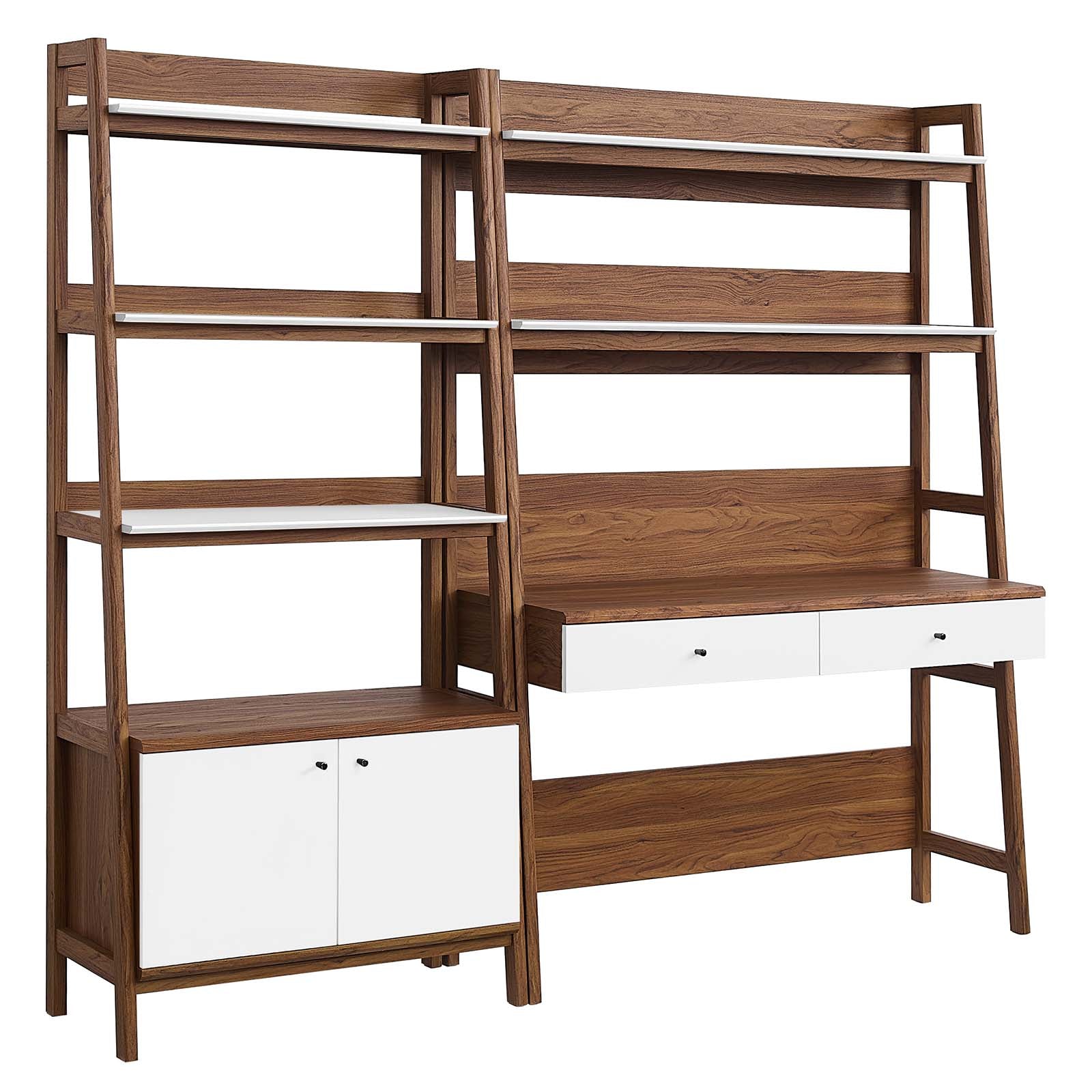 Bixby 2-Piece Wood Office Desk and Bookshelf By Modway - EEI-6112 | Bookcases - 11