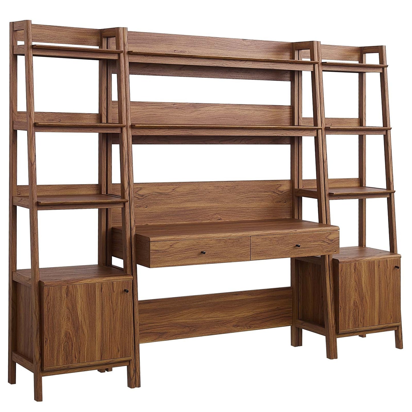 Bixby 3-Piece Wood Office Desk and Bookshelf By Modway - EEI-6114 | Bookcases - 6