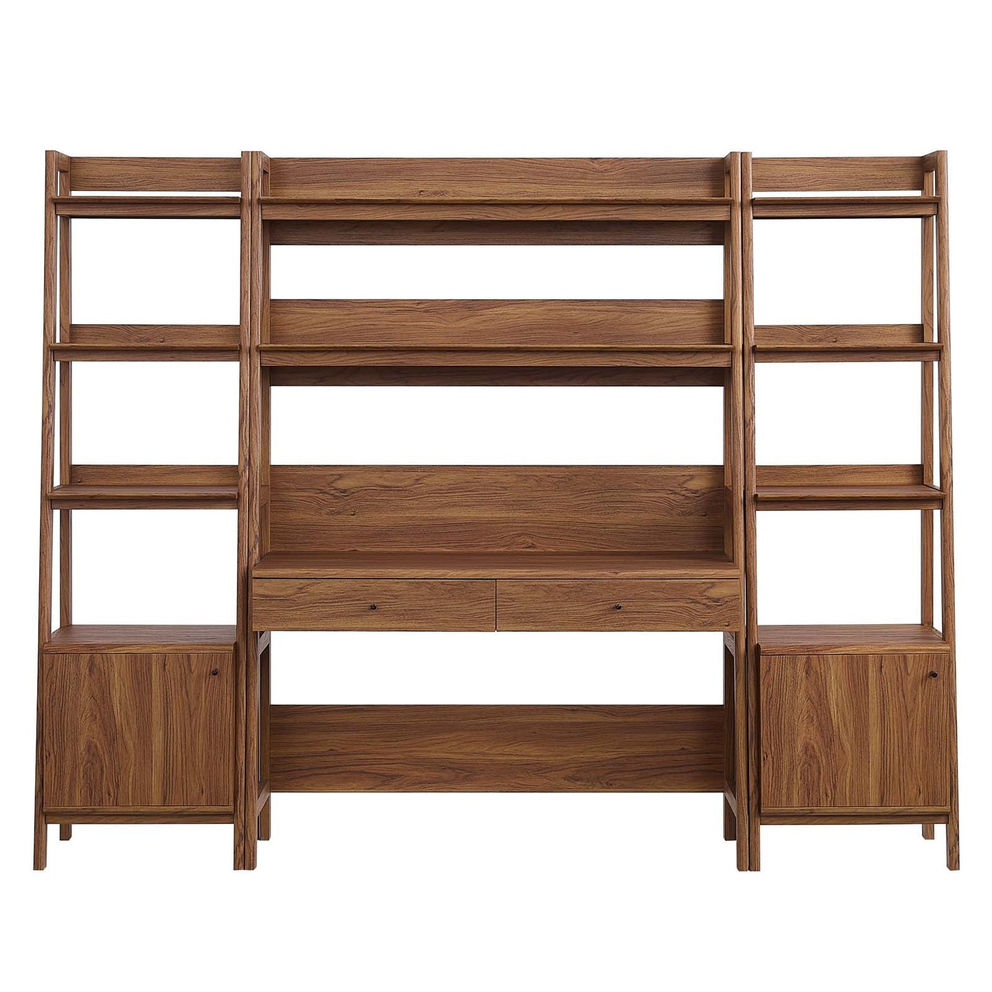 Bixby 3-Piece Wood Office Desk and Bookshelf By Modway - EEI-6114 | Bookcases - 7