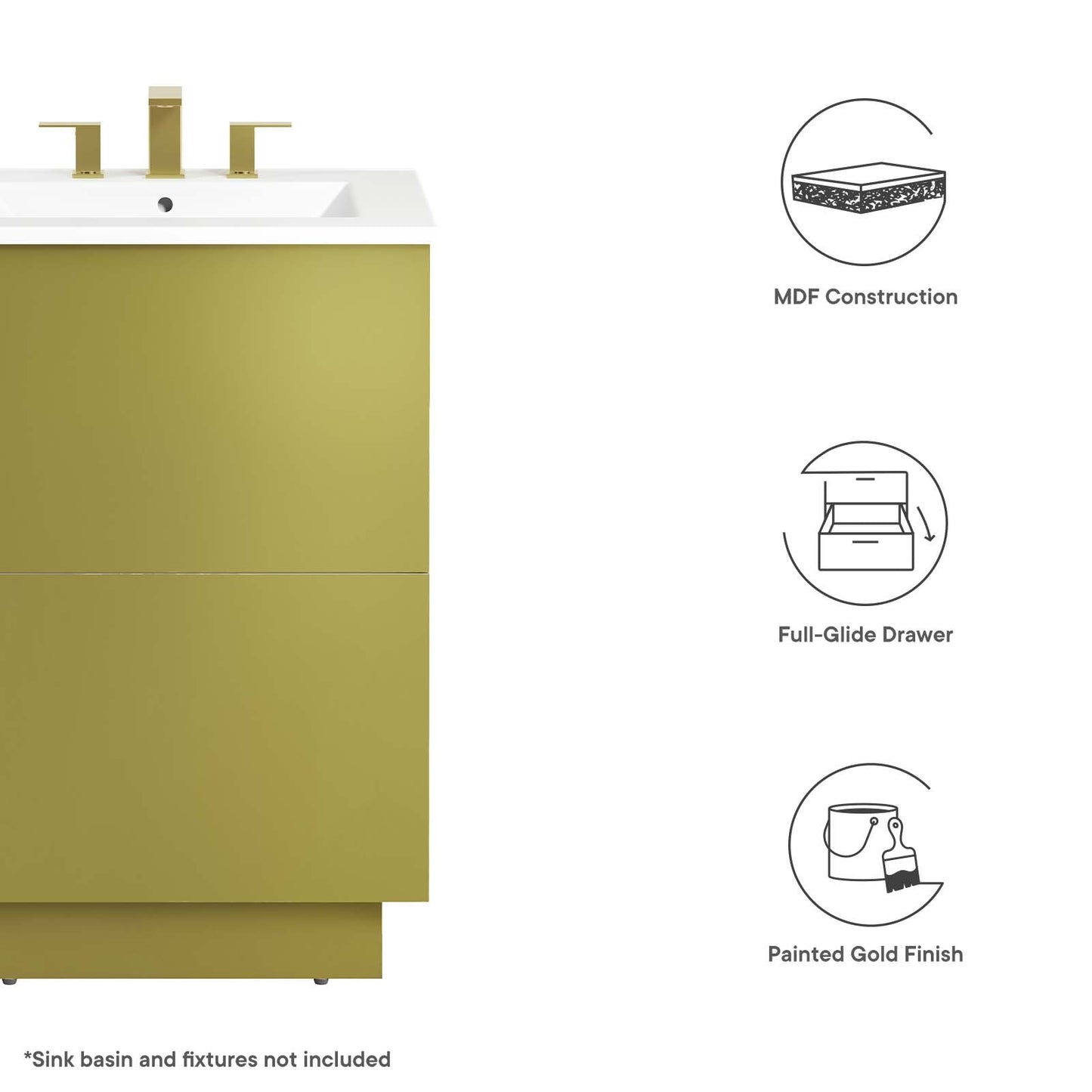 Quantum 32" 	Bathroom Vanity Cabinet (Sink Basin Not Included) By Modway - EEI-6132 | Bathroom Accessories | Modway - 8