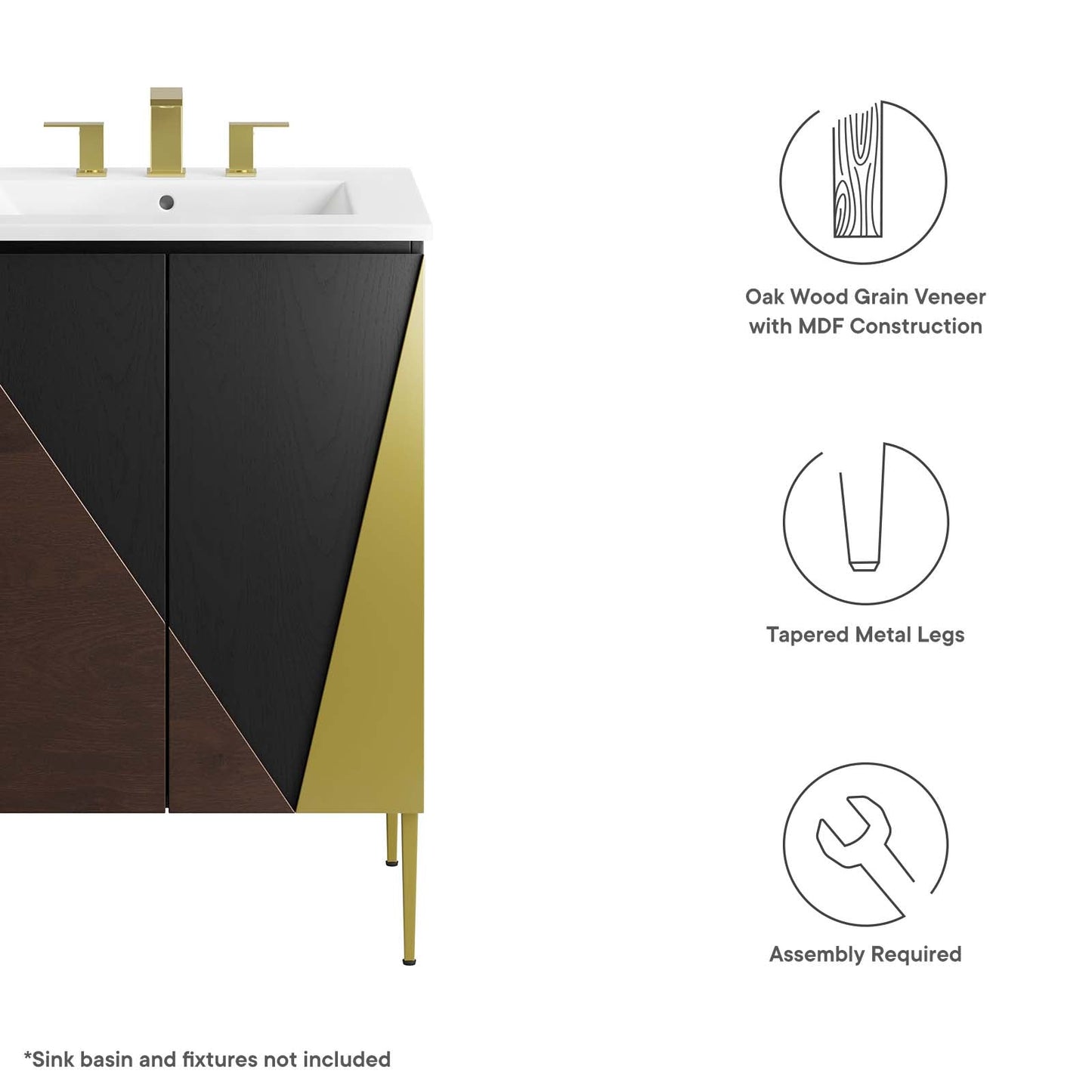 Alchemist 24" Bathroom Vanity Cabinet (Sink Basin Not Included) By Modway - EEI-6142 | Bathroom Accessories | Modway - 8