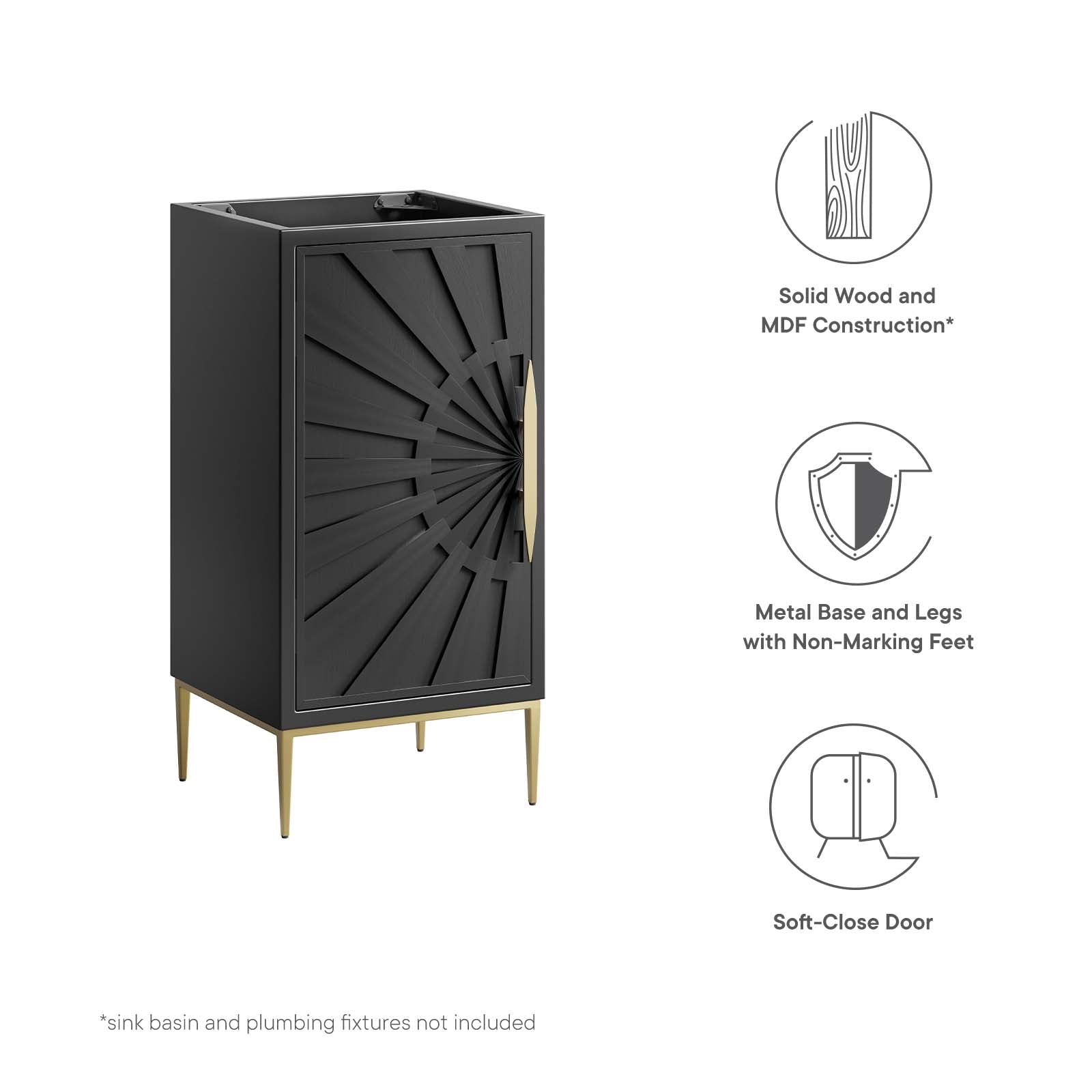 Awaken 18" Bathroom Vanity Cabinet By Modway - EEI-6159 | Bathroom Accessories - 7