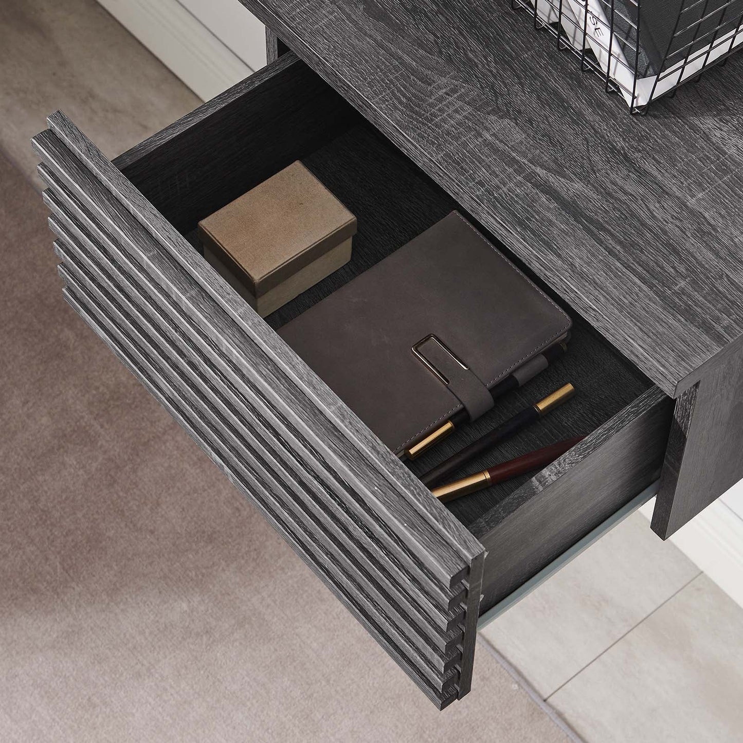 Render Wall Mount Corner Office Desk By Modway - EEI-6181 | Desks | Modishstore - 8