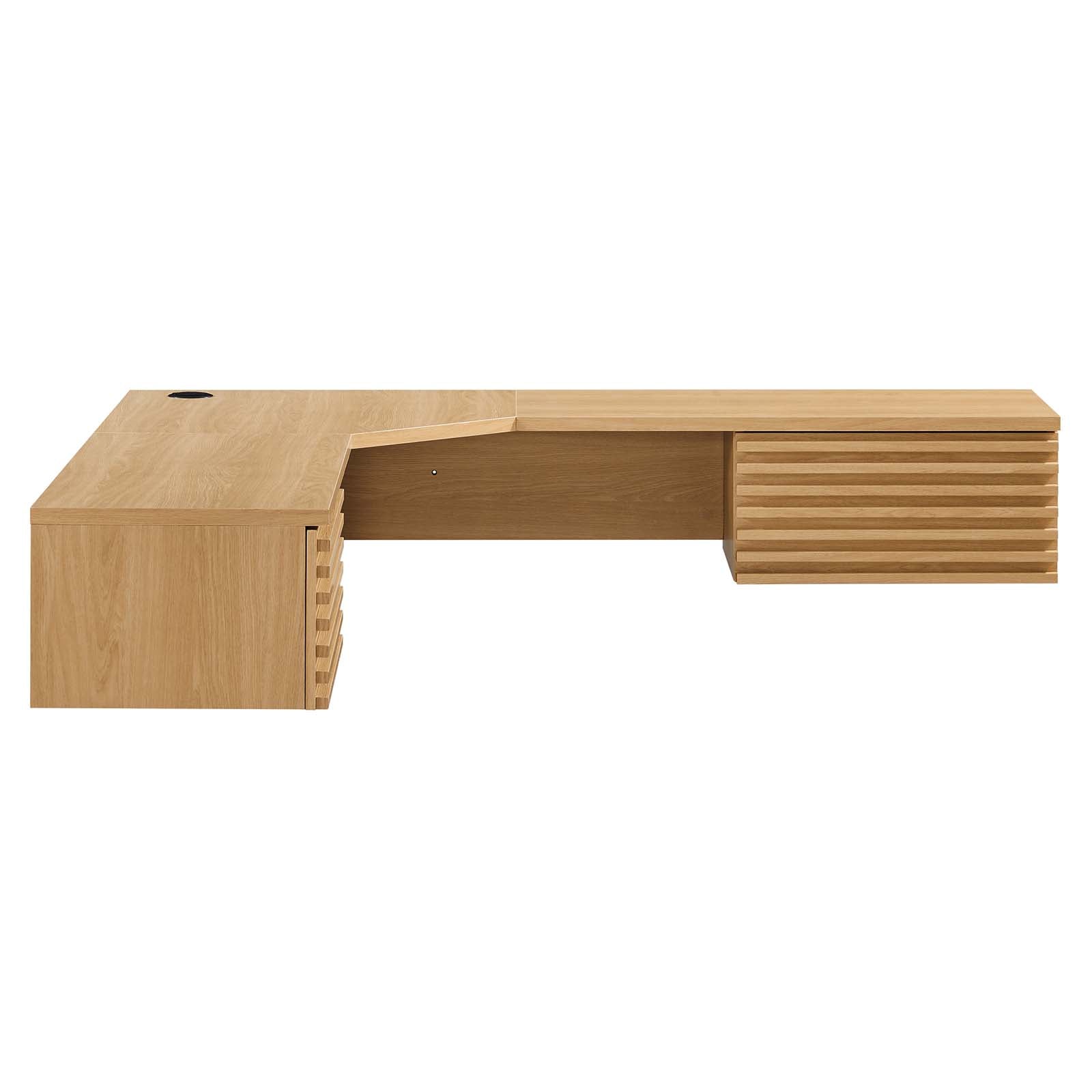 Render Wall Mount Corner Office Desk By Modway - EEI-6181 | Desks | Modishstore - 10