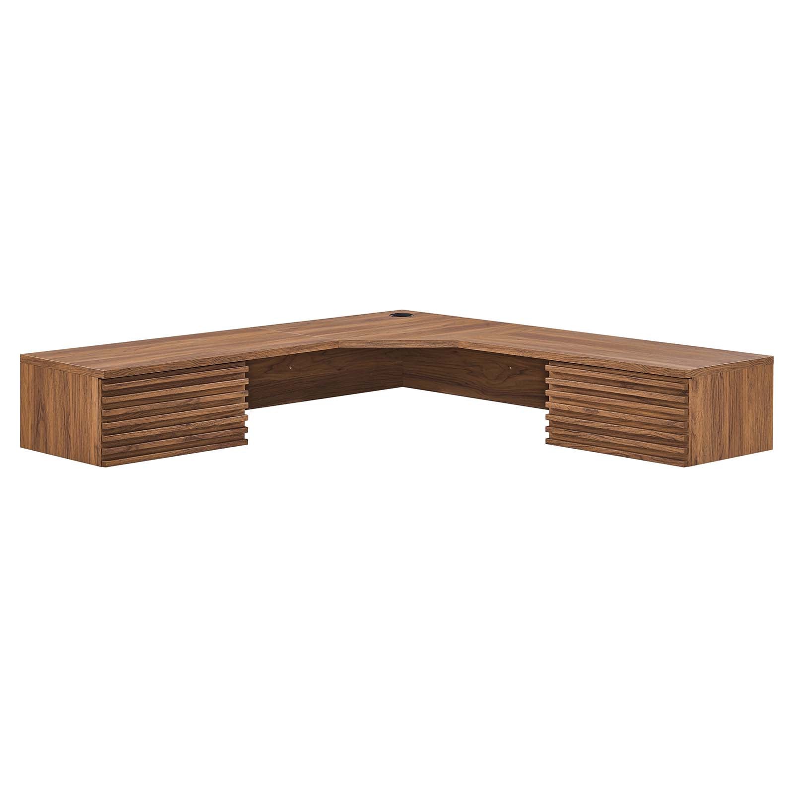Render Wall Mount Corner Office Desk By Modway - EEI-6181 | Desks | Modishstore - 17