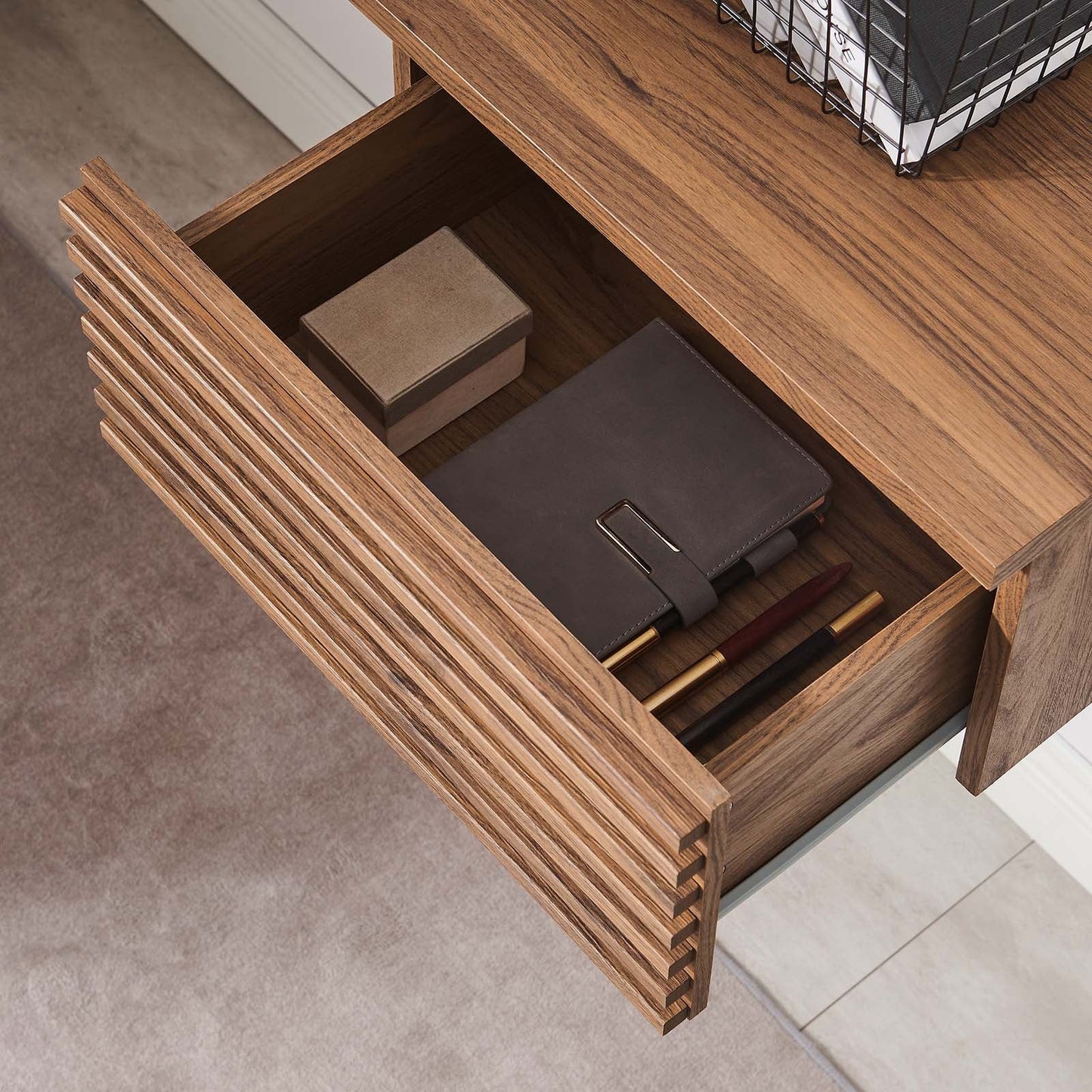 Render Wall Mount Corner Office Desk By Modway - EEI-6181 | Desks | Modishstore - 24