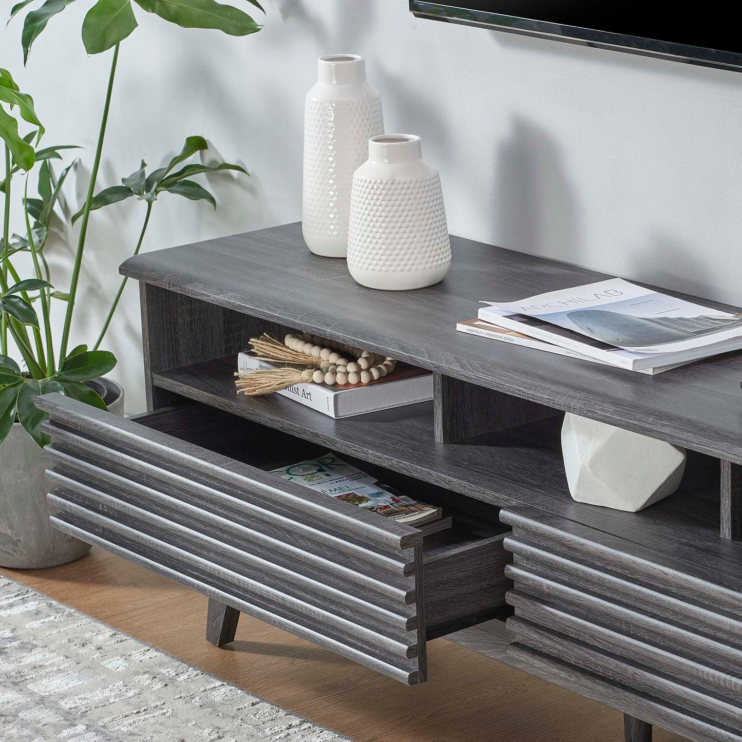 Render 60" TV Stand By Modway - EEI-6228 | TV Stands | Modishstore