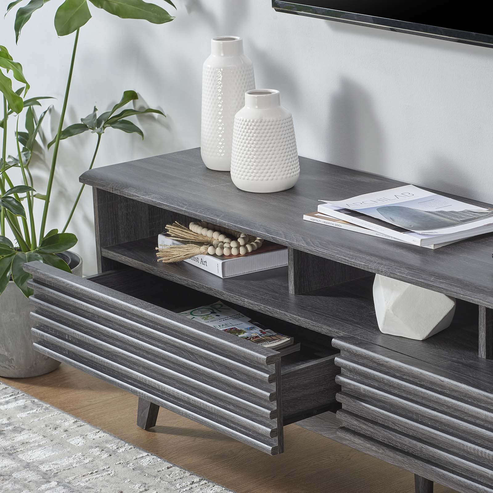 Render 60" TV Stand By Modway - EEI-6228 | TV Stands | Modishstore