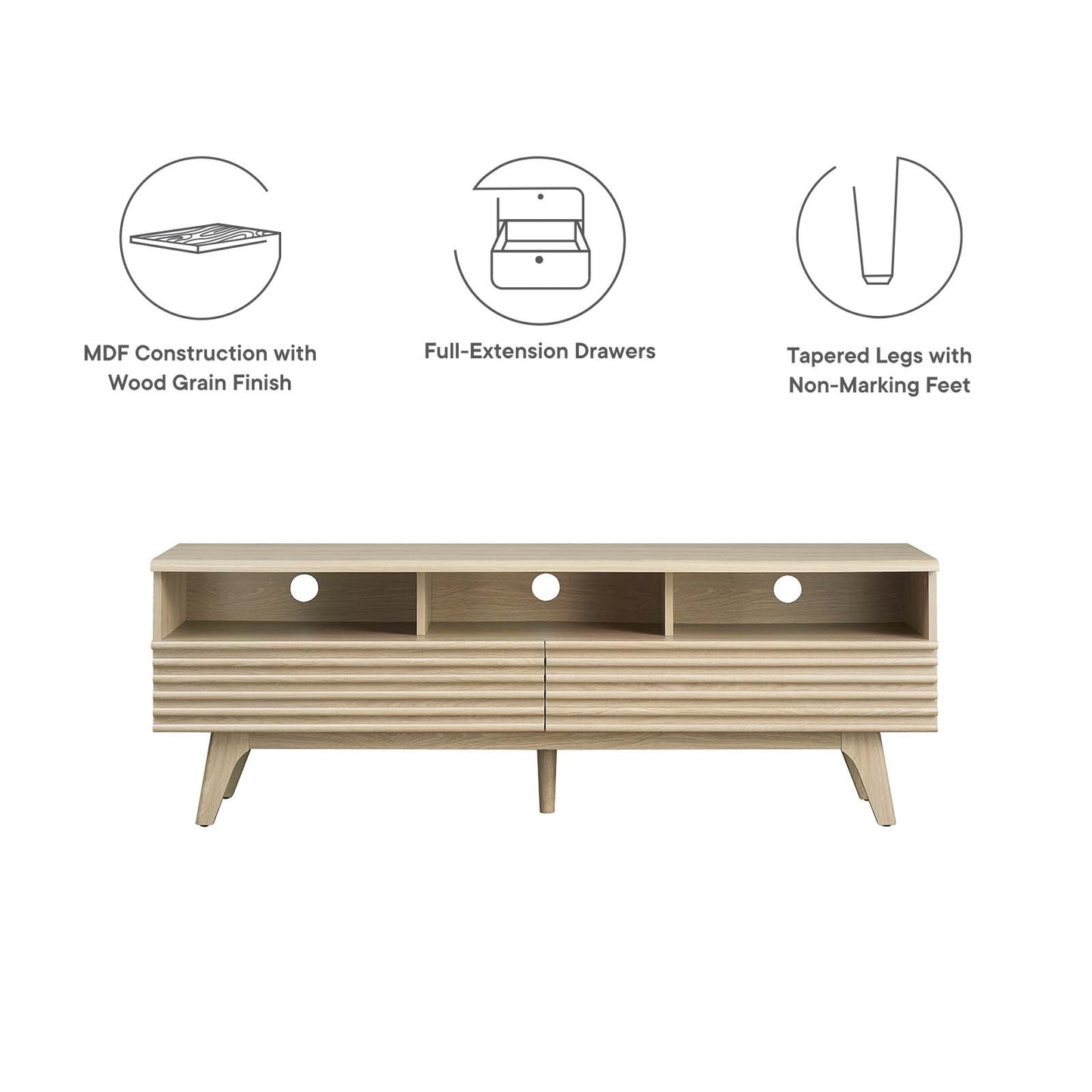 Render 60" TV Stand By Modway - EEI-6228 | TV Stands | Modishstore - 15