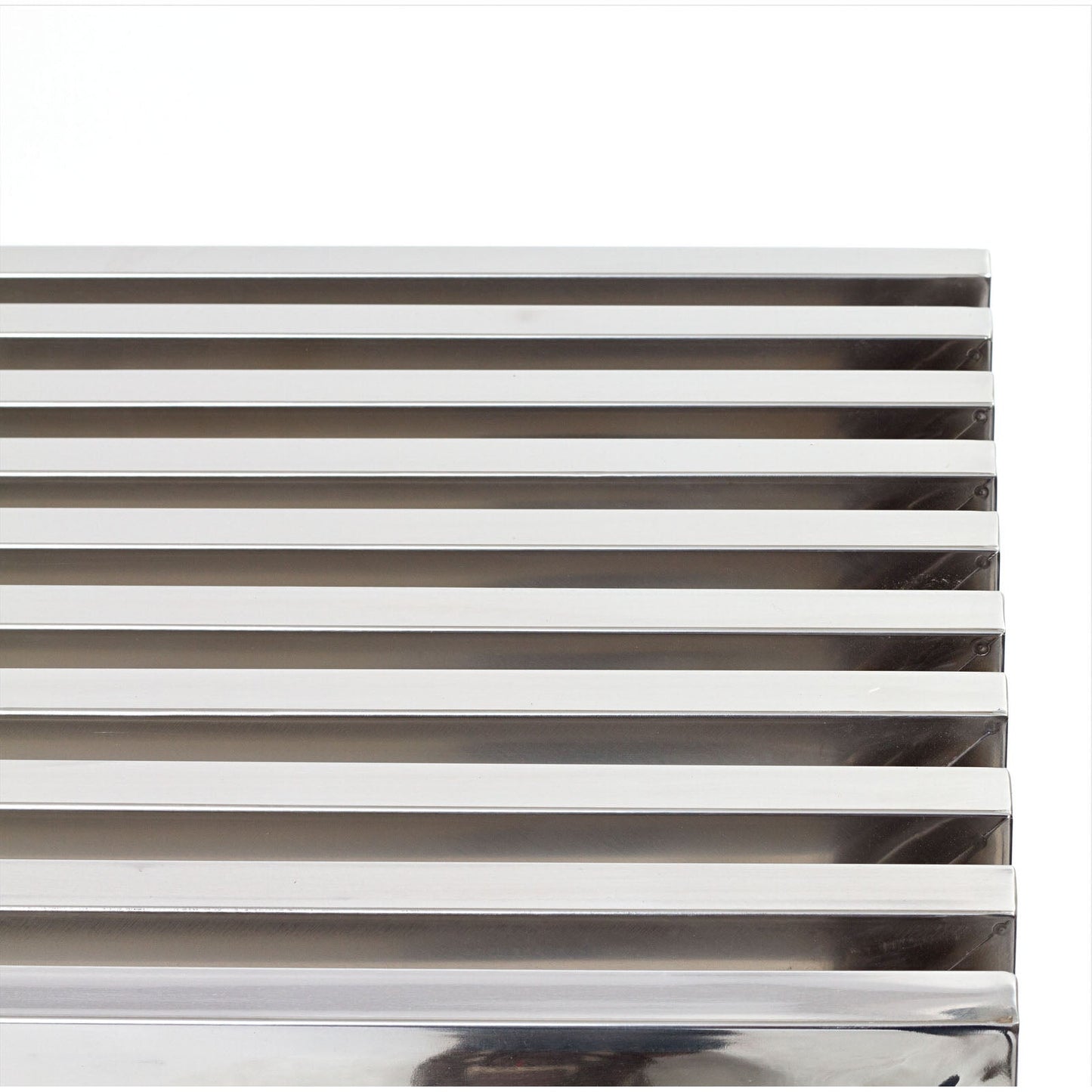 Modway Gridiron Medium Stainless Steel Bench - Silver | Stools & Benches | 