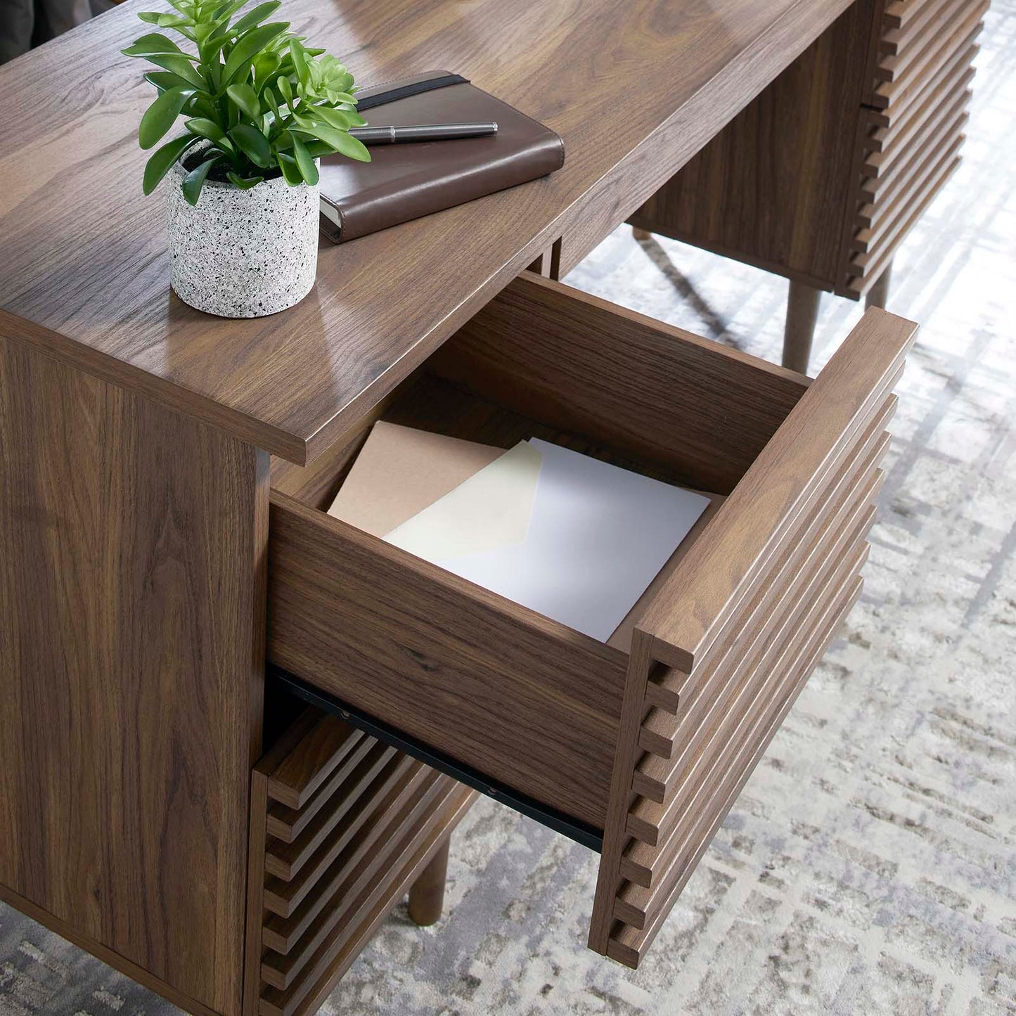 Render Office Desk By Modway - EEI-6254 | Desks | Modishstore