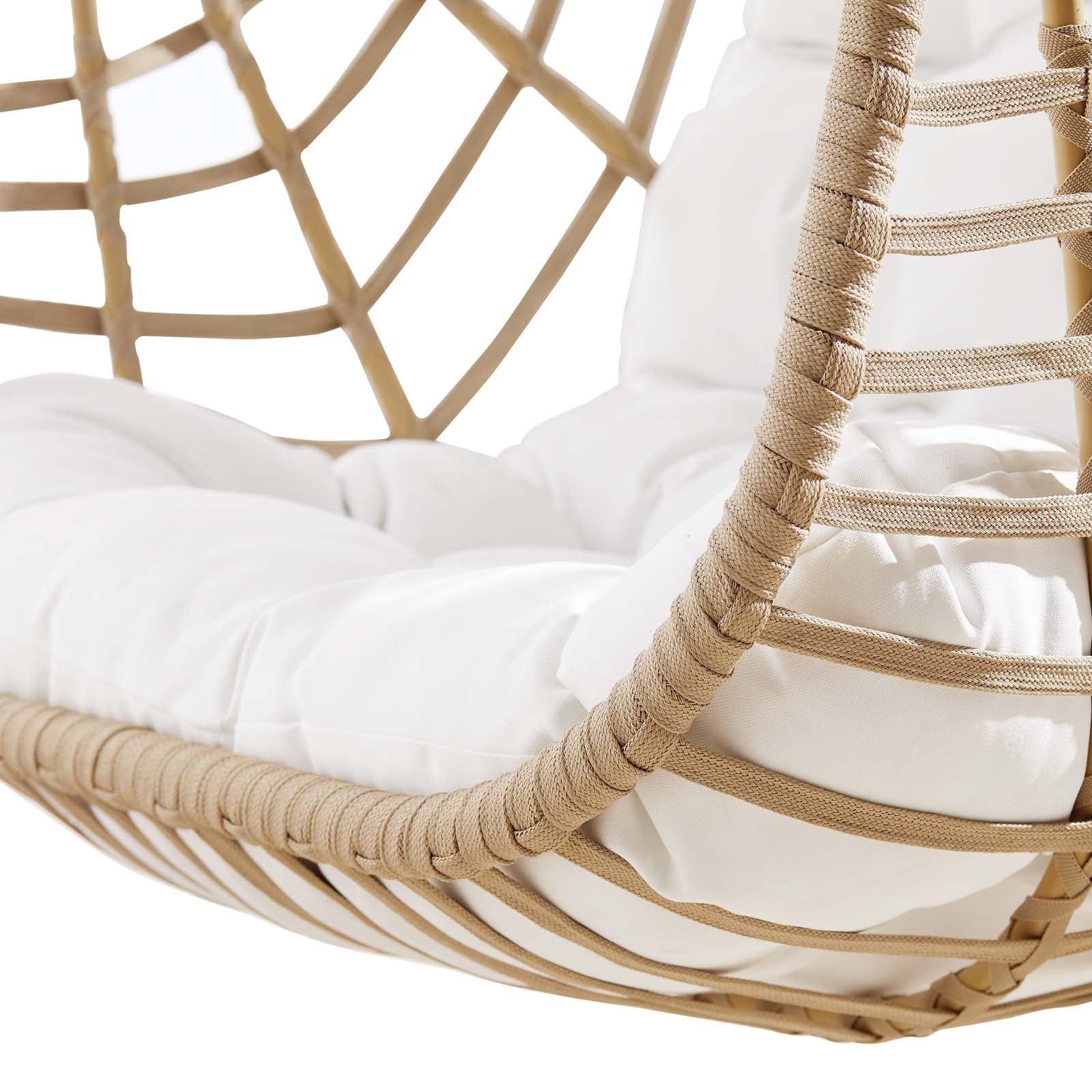 Amalie Wicker Rattan Outdoor Patio Rattan Swing Chair without Stand By Modway - EEI-6261 | Outdoor Porch Swings - 7