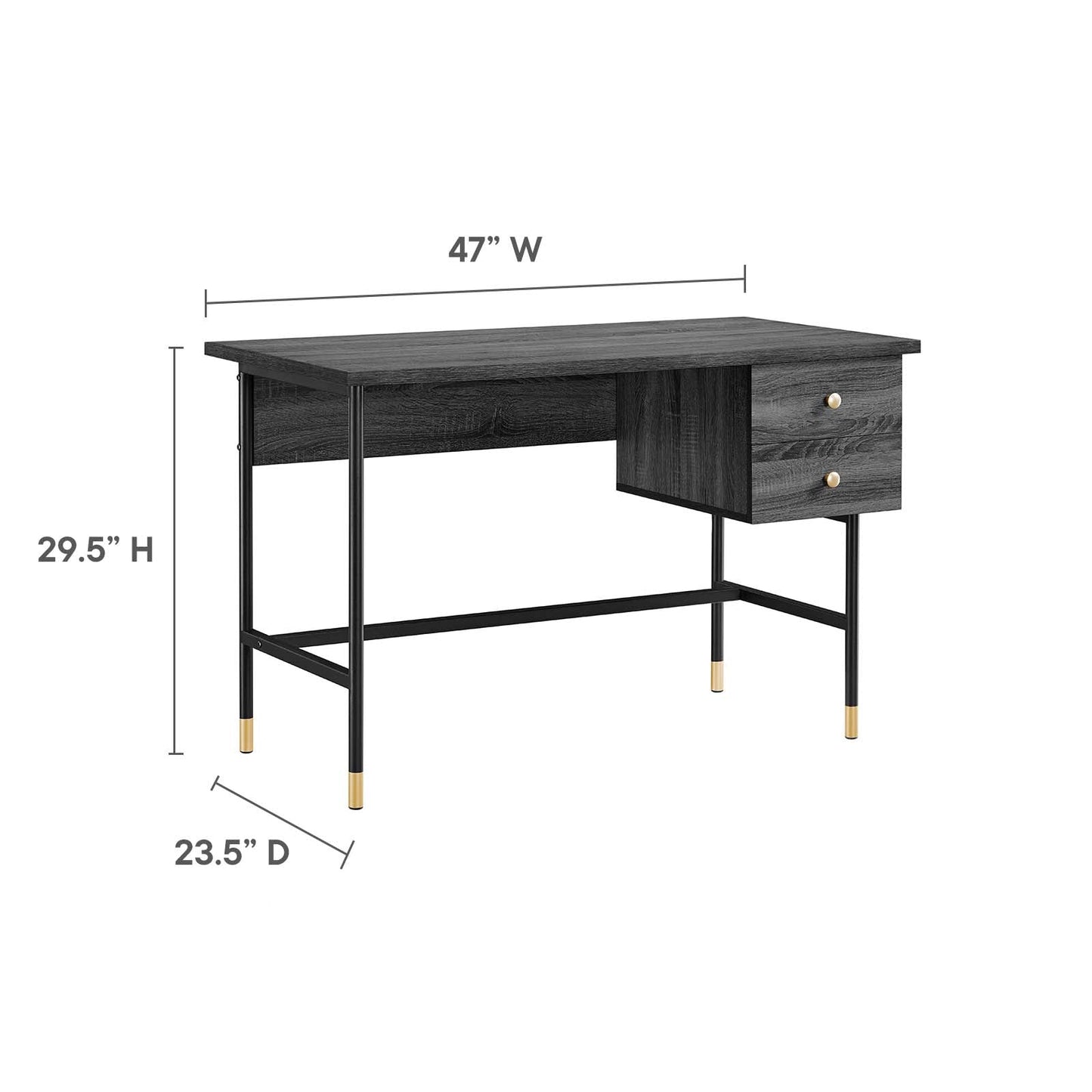 Nexus Office Desk By Modway - EEI-6284 | Desks | Modishstore - 8