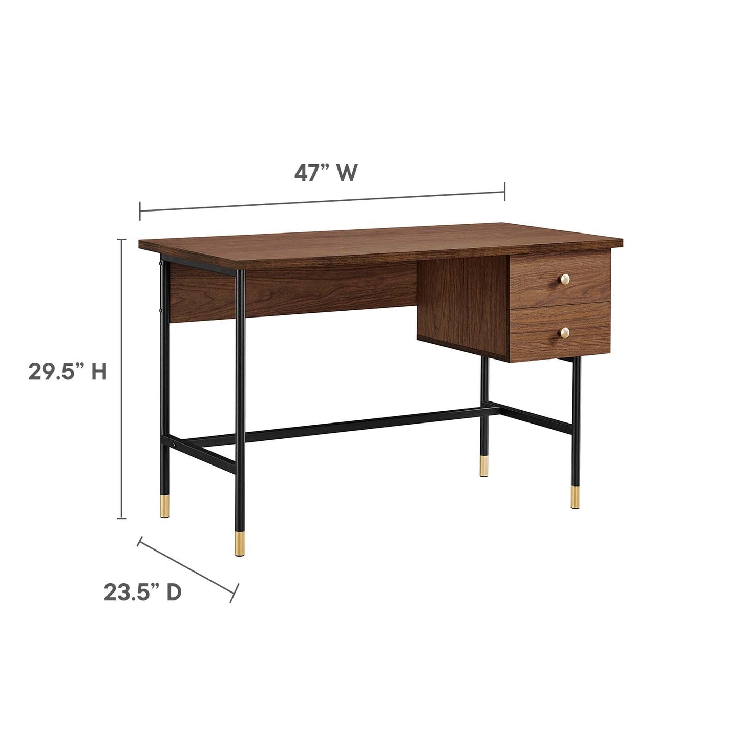 Nexus Office Desk By Modway - EEI-6284 | Desks | Modishstore - 17
