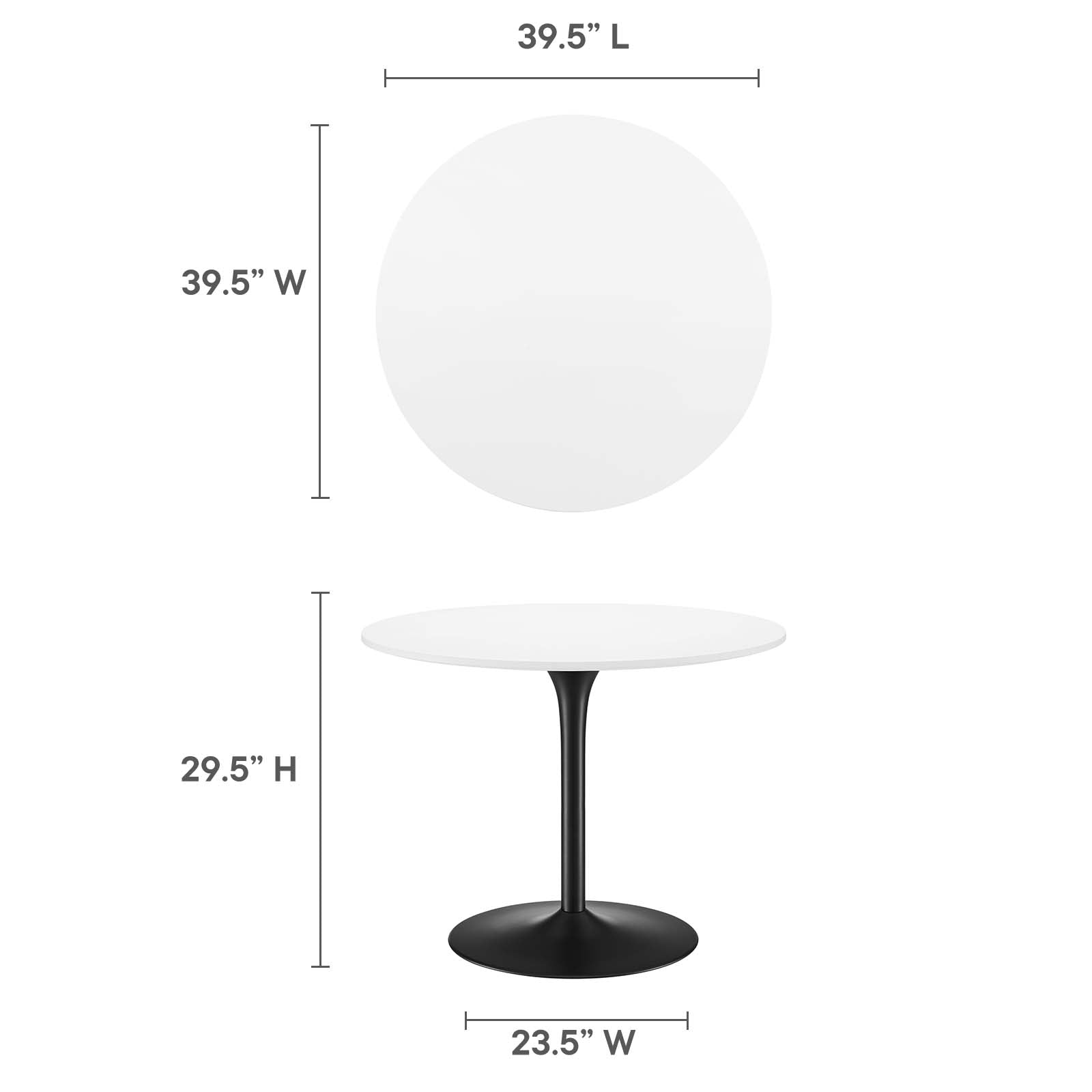 Pursuit 40" Dining Table By Modway - EEI-6313 | Dining Tables | Modishstore - 26