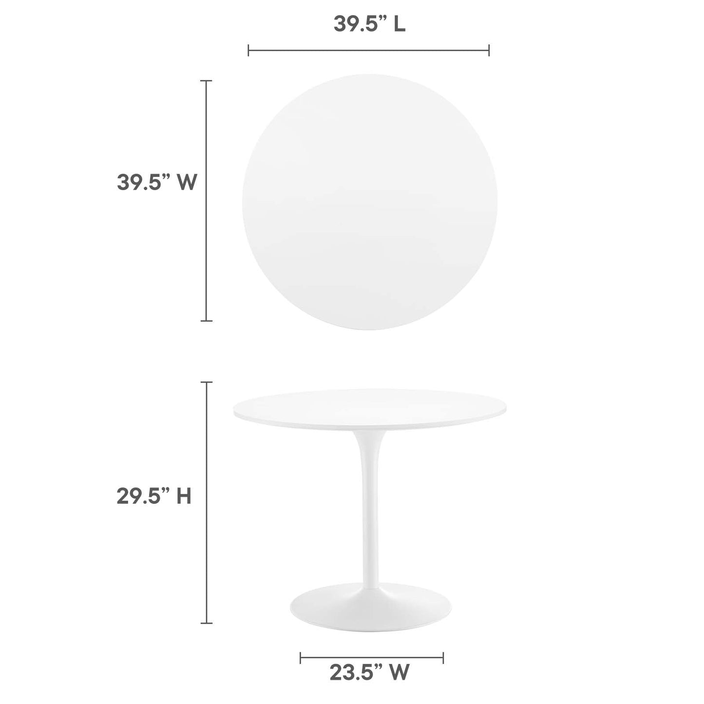 Pursuit 40" Dining Table By Modway - EEI-6313 | Dining Tables | Modishstore - 40