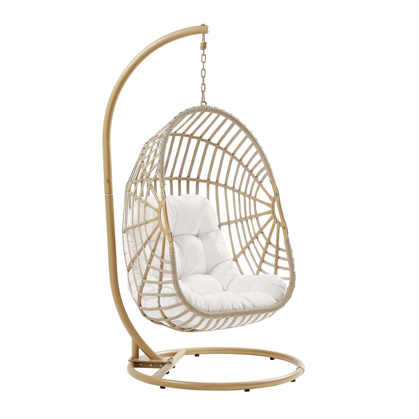 Amalie Wicker Rattan Outdoor Patio Rattan Swing Chair By Modway - EEI-6337 | Outdoor Porch Swings - 2