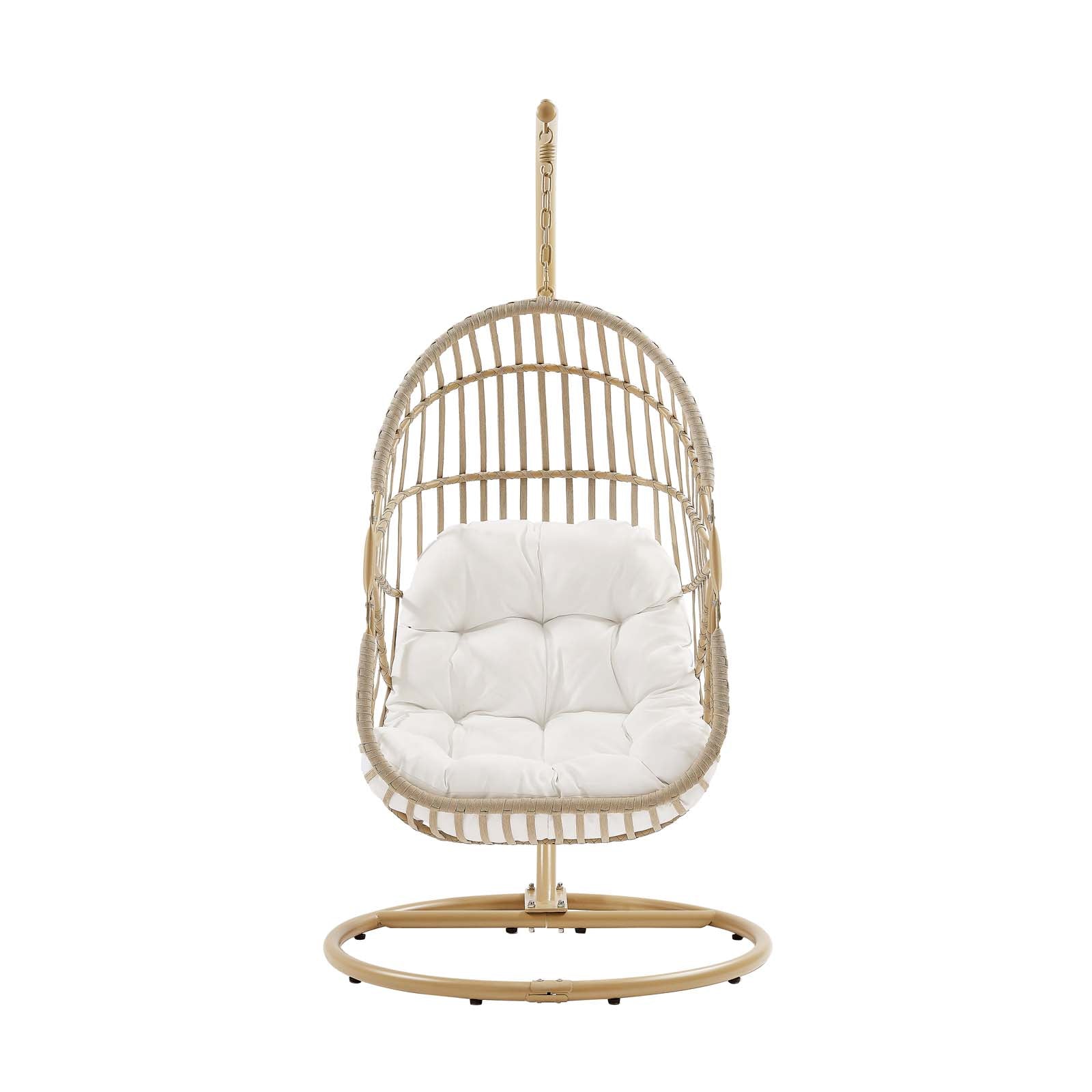Amalie Wicker Rattan Outdoor Patio Rattan Swing Chair By Modway - EEI-6337 | Outdoor Porch Swings - 6