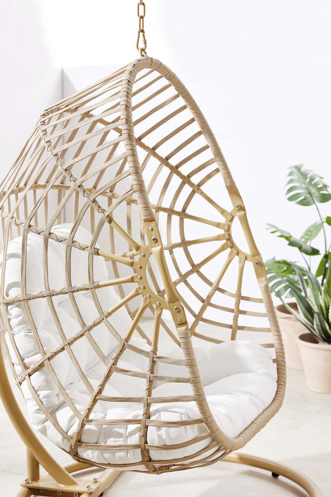 Amalie Wicker Rattan Outdoor Patio Rattan Swing Chair By Modway - EEI-6337 | Outdoor Porch Swings