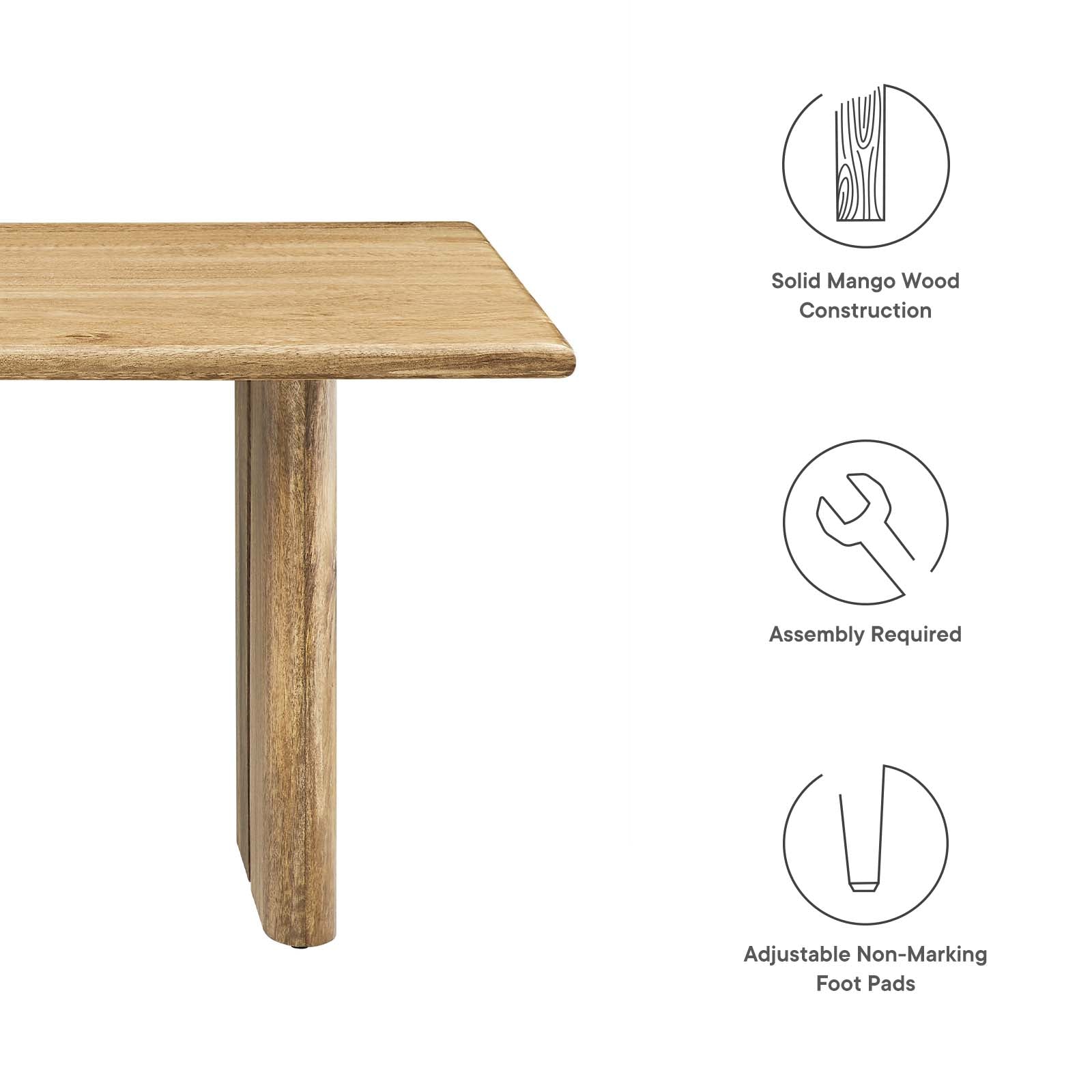 Amistad Wood Coffee Table By Modway - EEI-6341 | Coffee Tables - 7