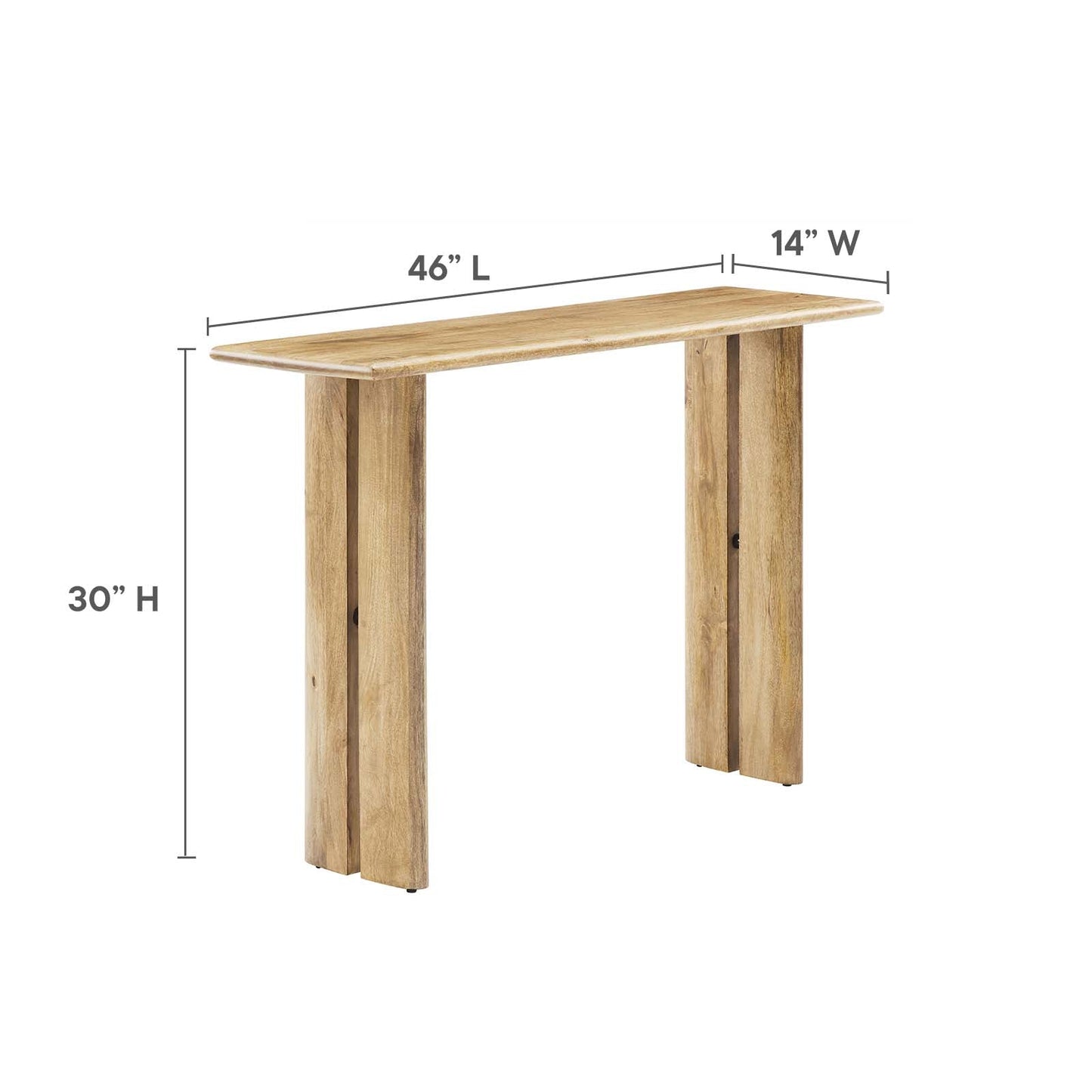 Amistad Wood Console Table By Modway - EEI-6342 | Console Tables - 8