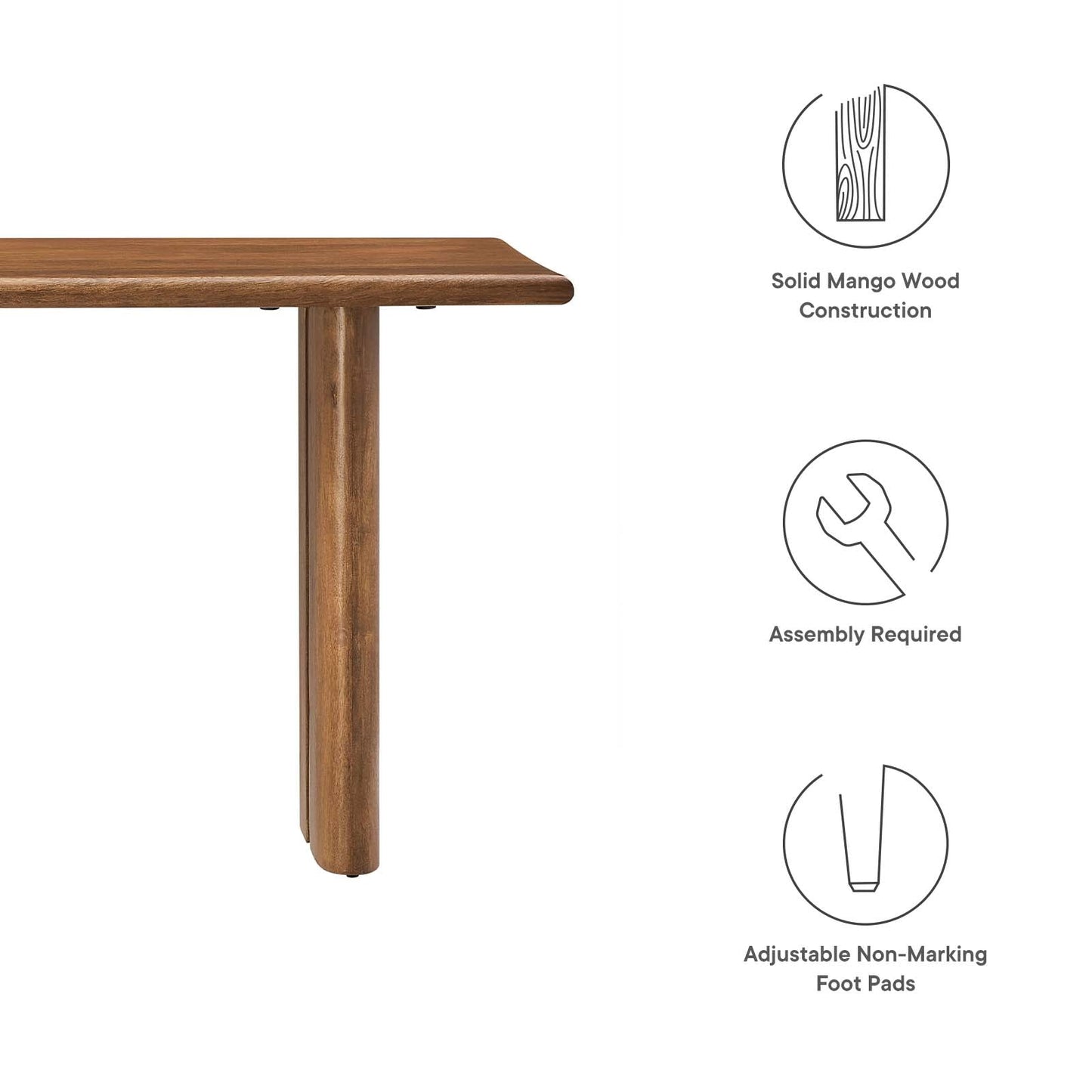 Amistad 46" Wood Bench By Modway - EEI-6343 | Benches - 16