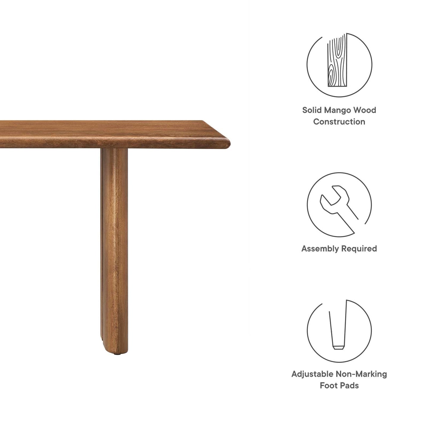 Amistad 58" Wood Bench By Modway - EEI-6344 | Benches - 17